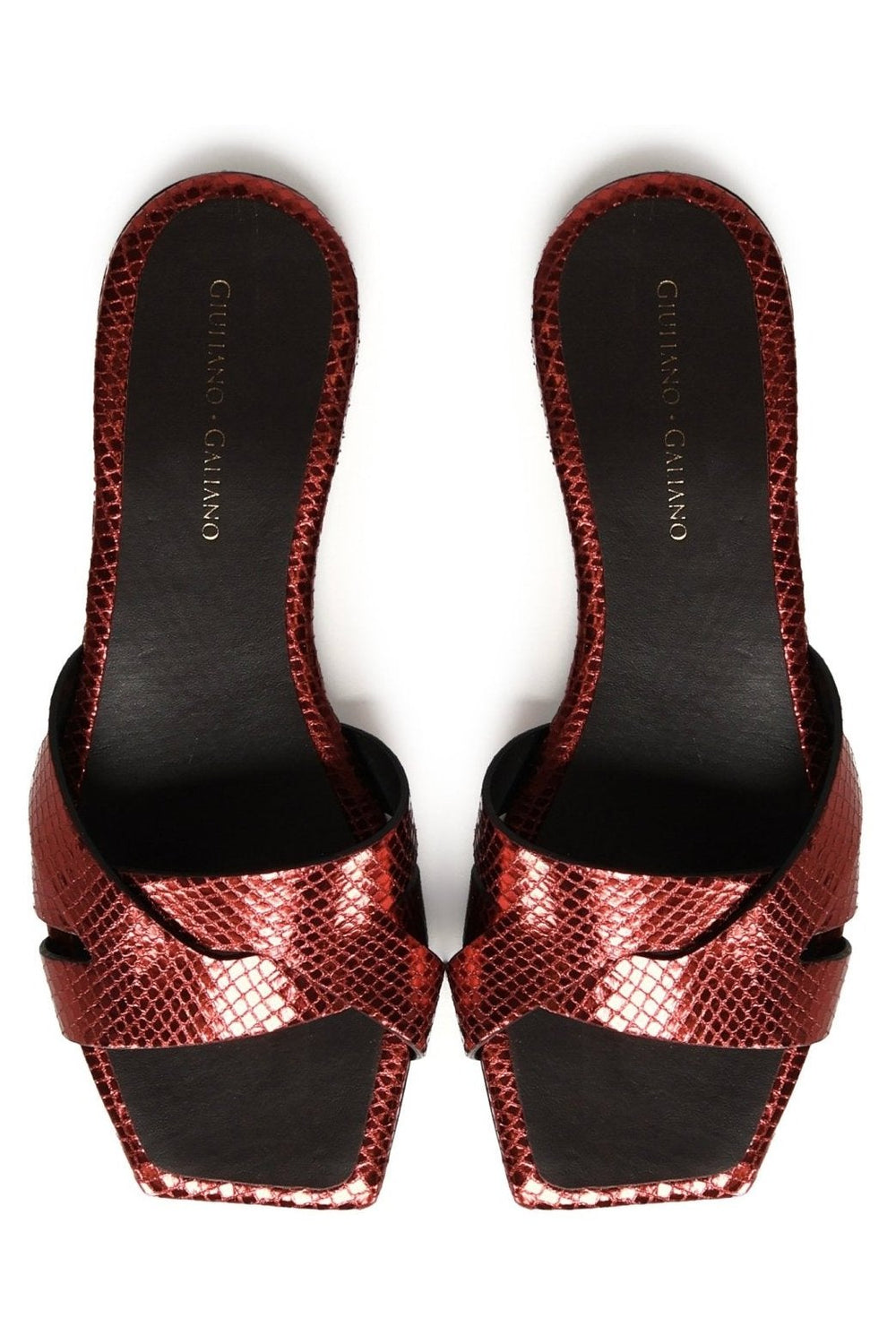 Miryam Flat Sandals | Bordeaux - Giuliano Galiano | Handcrafted Luxury Sneakers Made In Italy