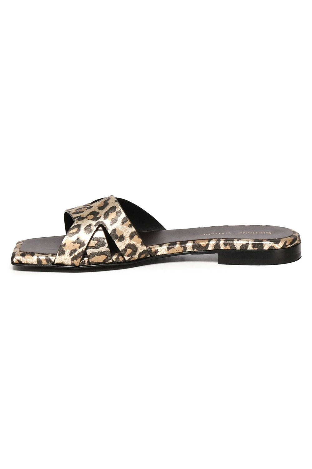 Miryam Flat Sandals | Leopard - Giuliano Galiano | Handcrafted Luxury Sneakers Made In Italy