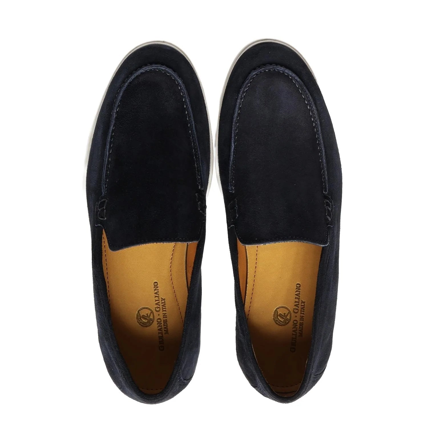 Mocassins | Blue | Luxe Suede - Giuliano Galiano | Handcrafted Luxury Sneakers Made In Italy