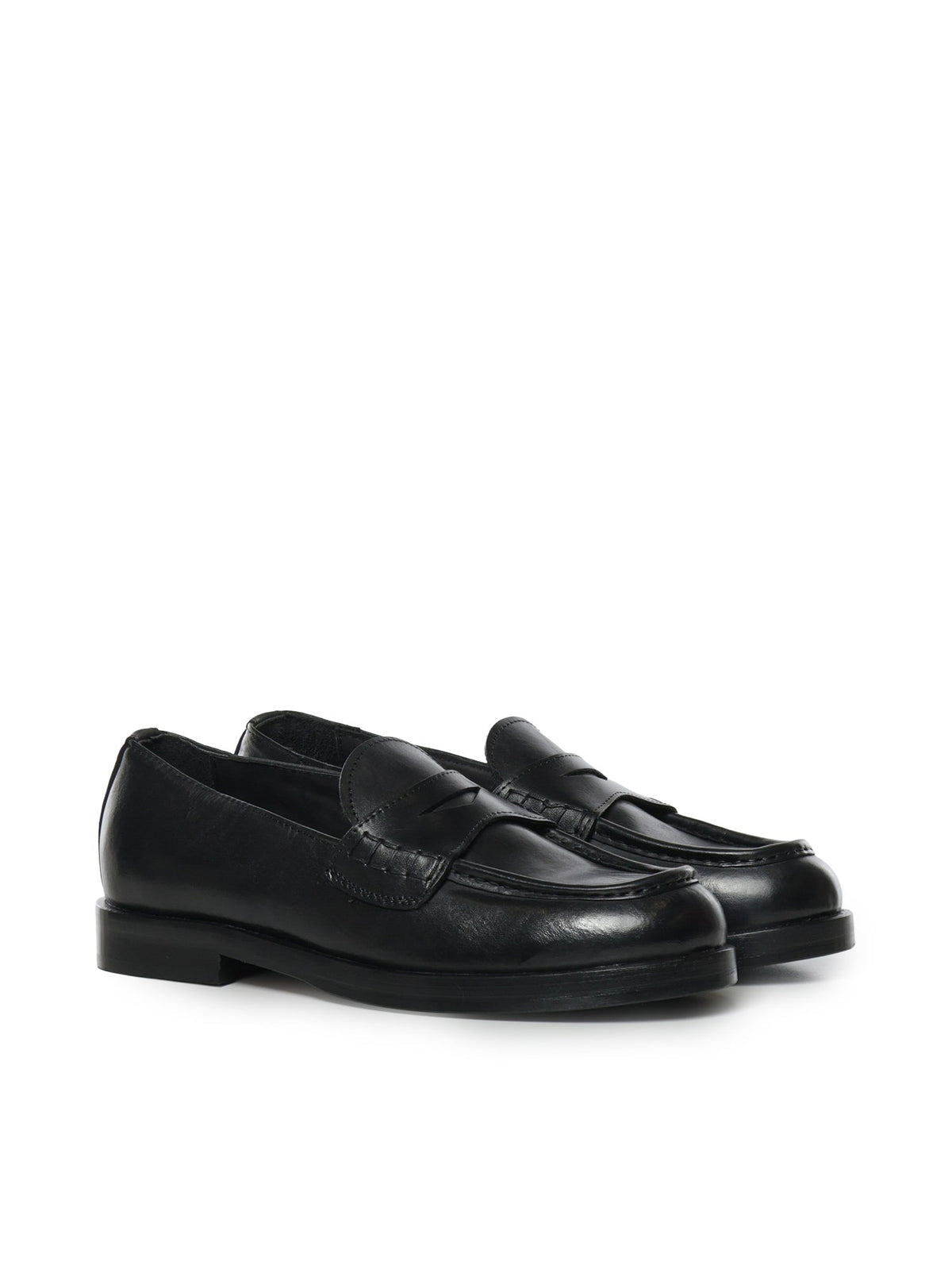 Mocassins Sally | Black | Leather - Giuliano Galiano | Handcrafted Luxury Sneakers Made In Italy