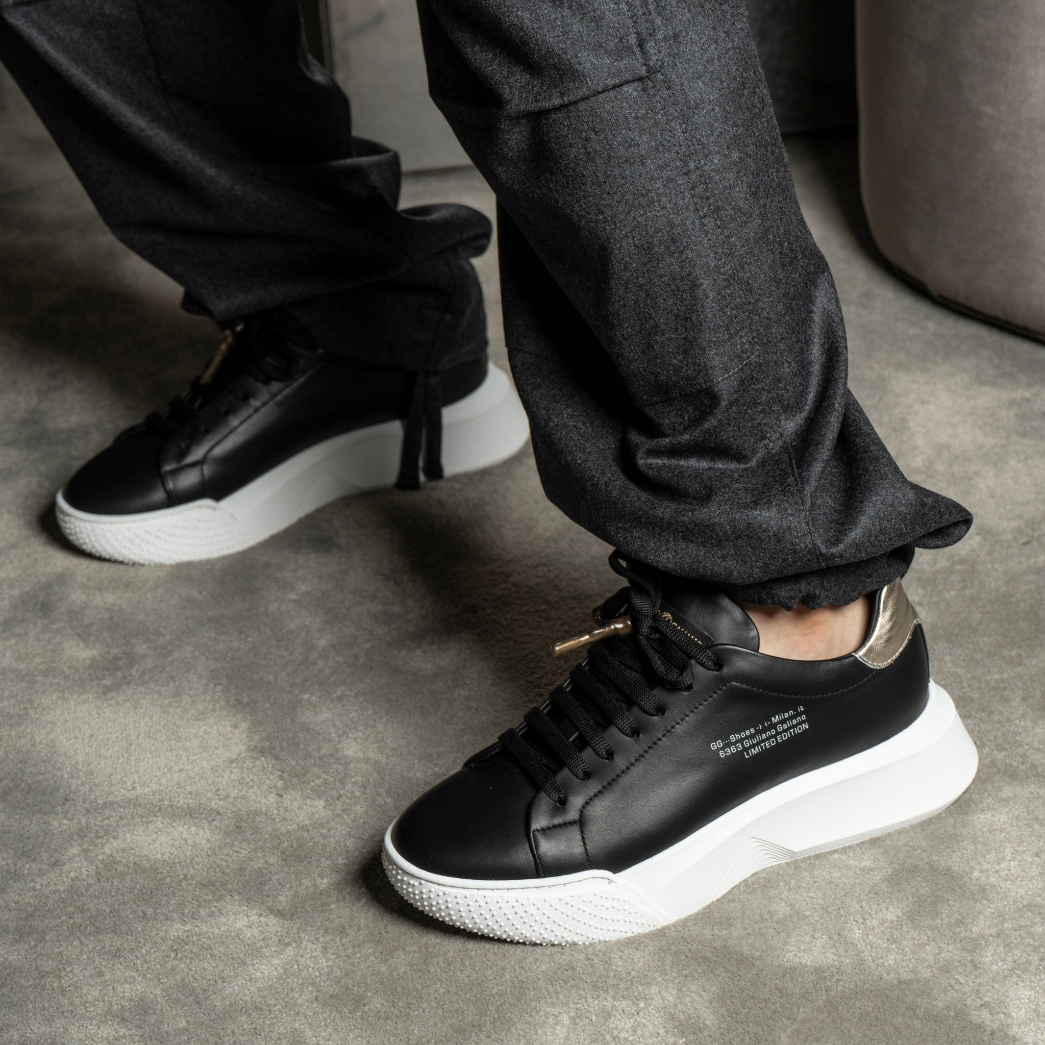 Nemesis | Black & Gold - Giuliano Galiano | Handcrafted Luxury Sneakers Made In Italy