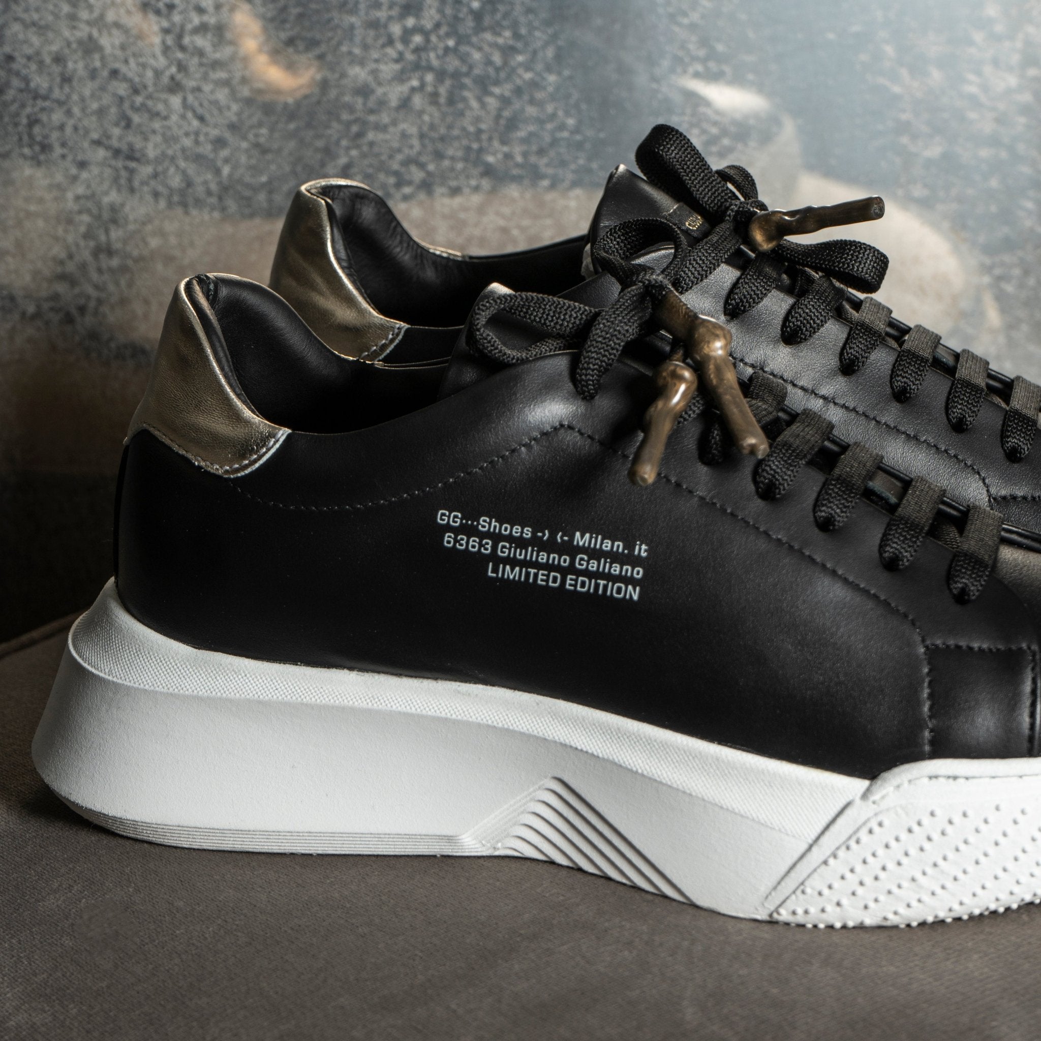 Nemesis | Black & Gold - Giuliano Galiano | Handcrafted Luxury Sneakers Made In Italy