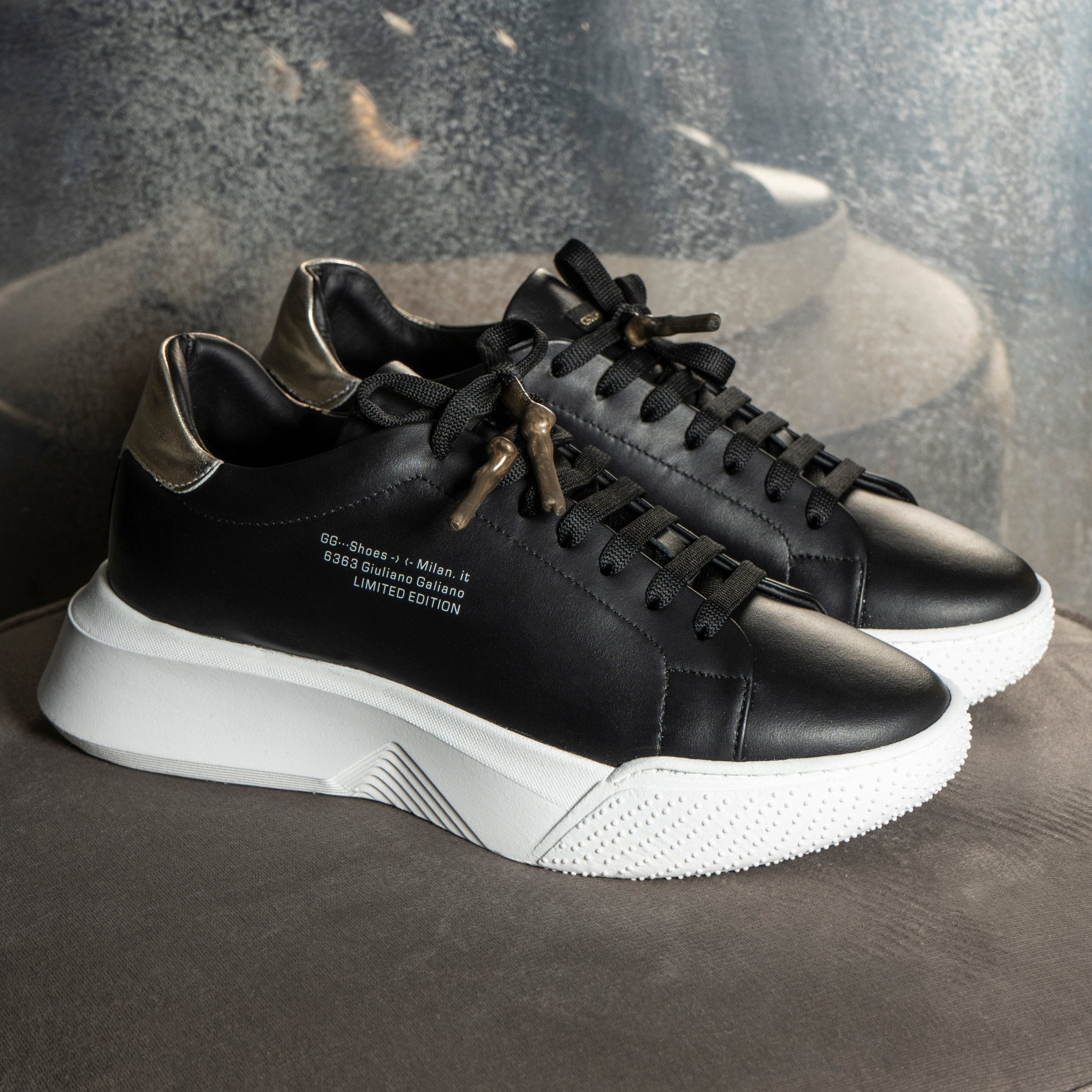 Nemesis | Black & Gold - Giuliano Galiano | Handcrafted Luxury Sneakers Made In Italy