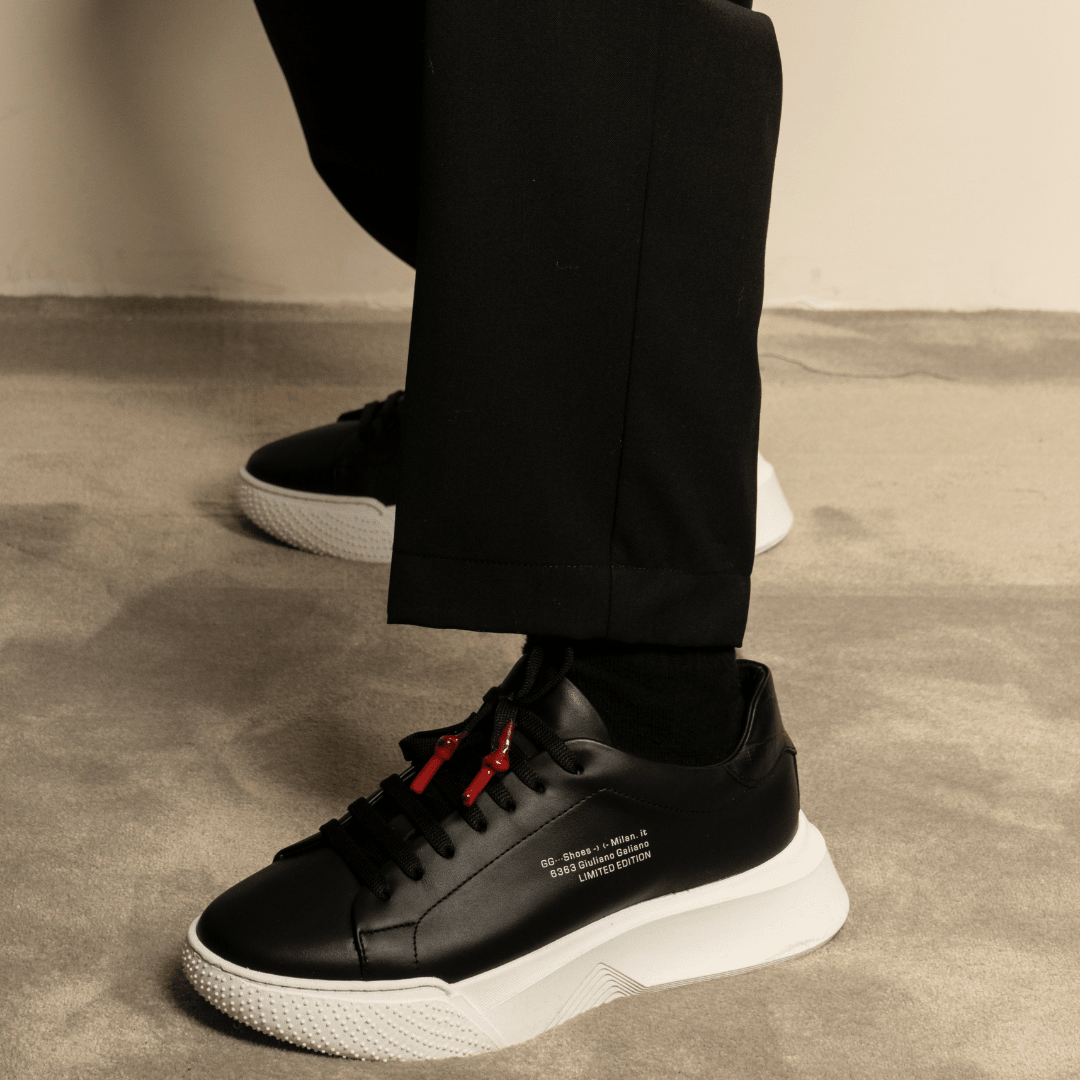 Nemesis Black | Limited for Jason Derulo 6363 - Giuliano Galiano | Handcrafted Luxury Sneakers Made In Italy