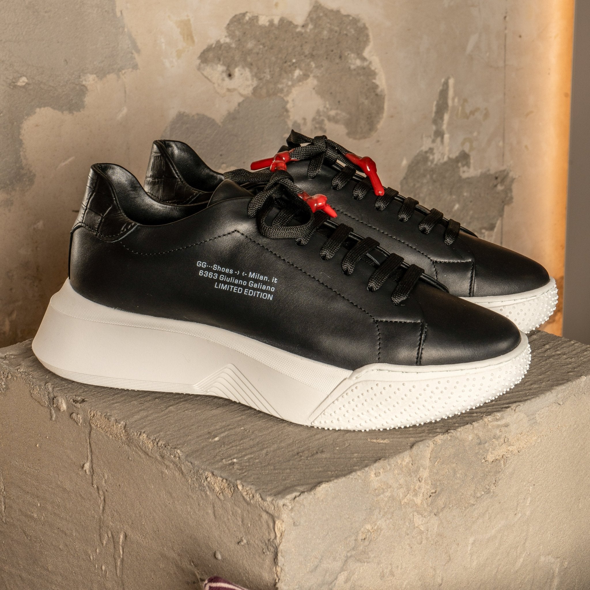 Nemesis Black | Limited for Jason Derulo 6363 - Giuliano Galiano | Handcrafted Luxury Sneakers Made In Italy