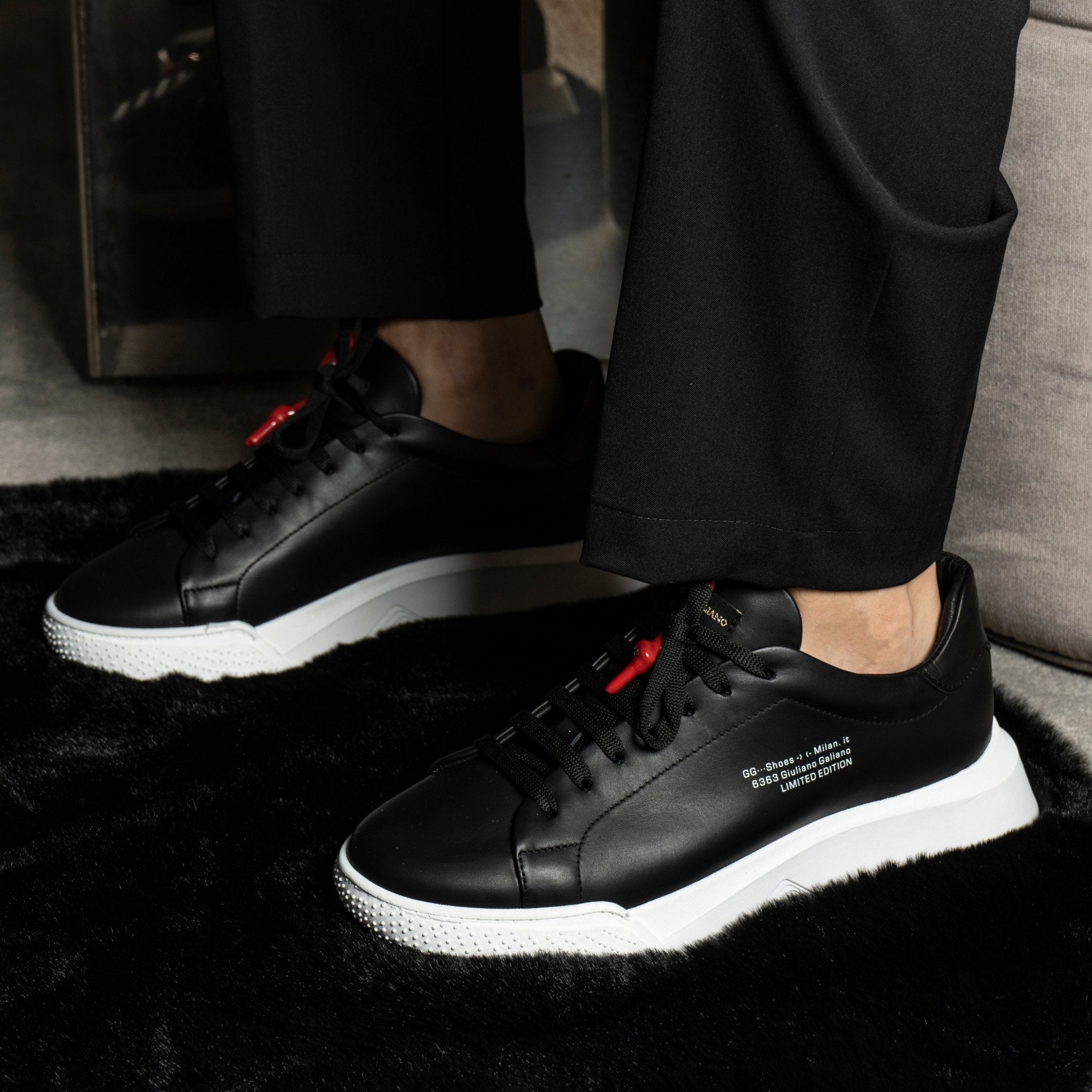 Nemesis Black | Limited for Jason Derulo 6363 - Giuliano Galiano | Handcrafted Luxury Sneakers Made In Italy