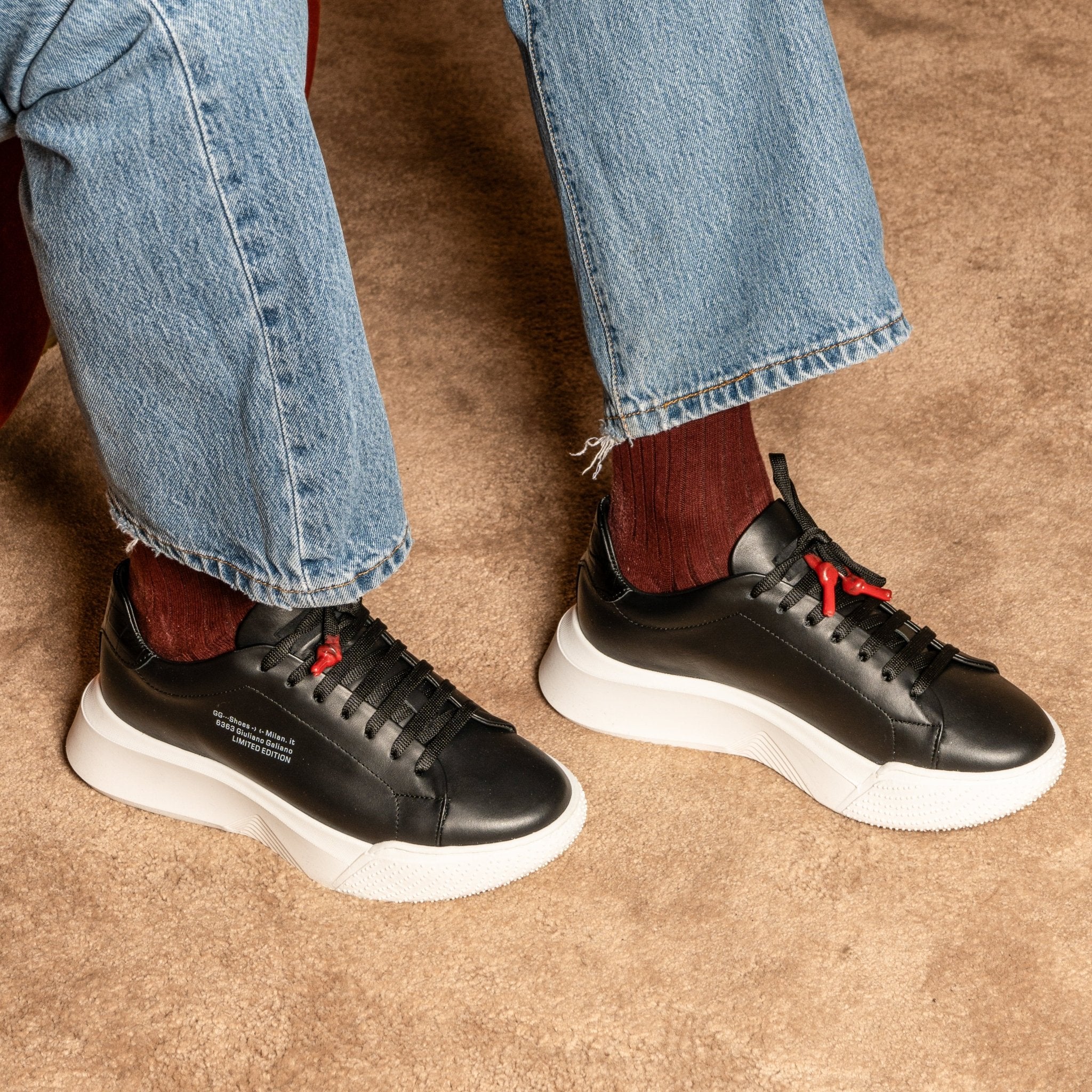 Nemesis Black | Limited for Jason Derulo 6363 - Giuliano Galiano | Handcrafted Luxury Sneakers Made In Italy