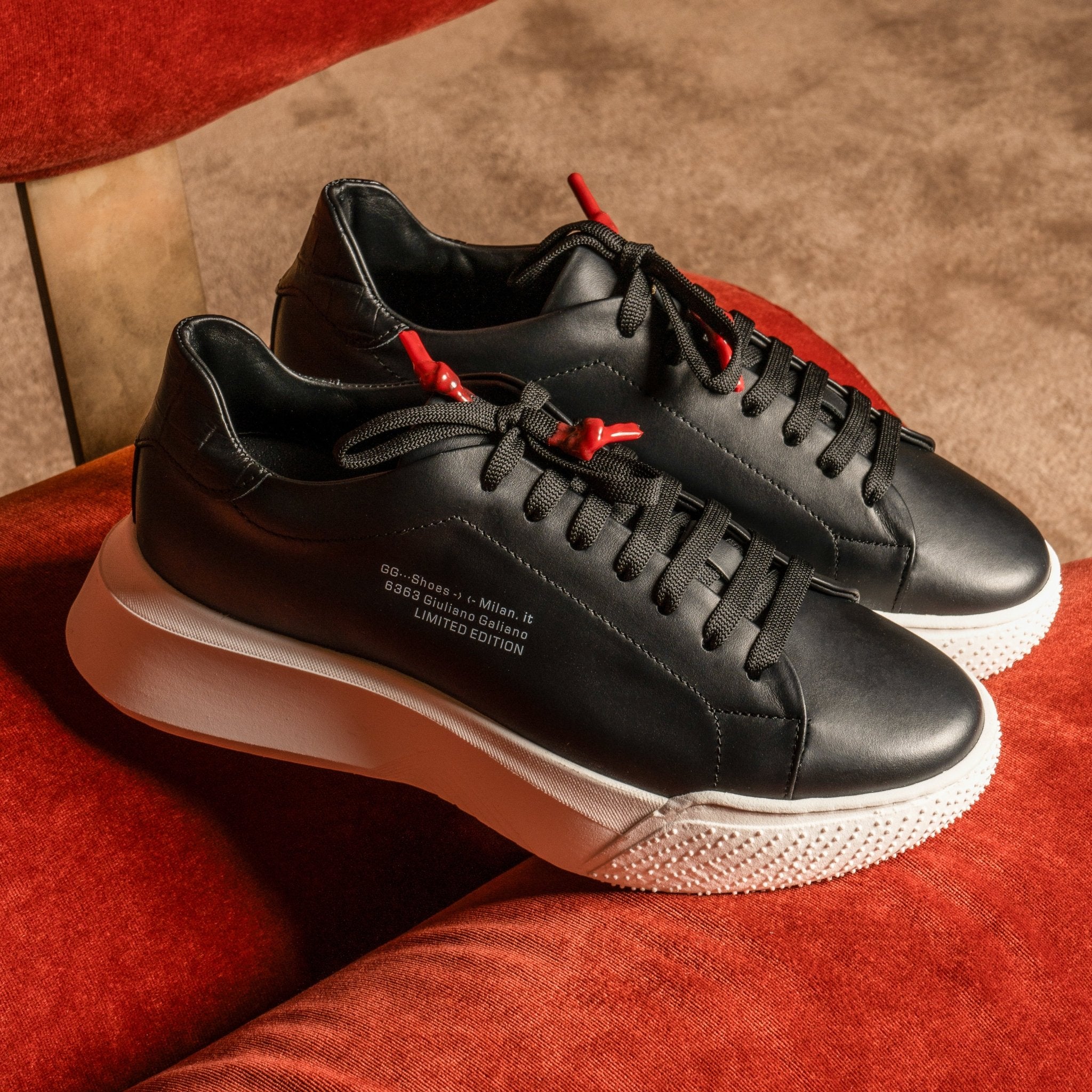 Nemesis Black | Limited for Jason Derulo 6363 - Giuliano Galiano | Handcrafted Luxury Sneakers Made In Italy