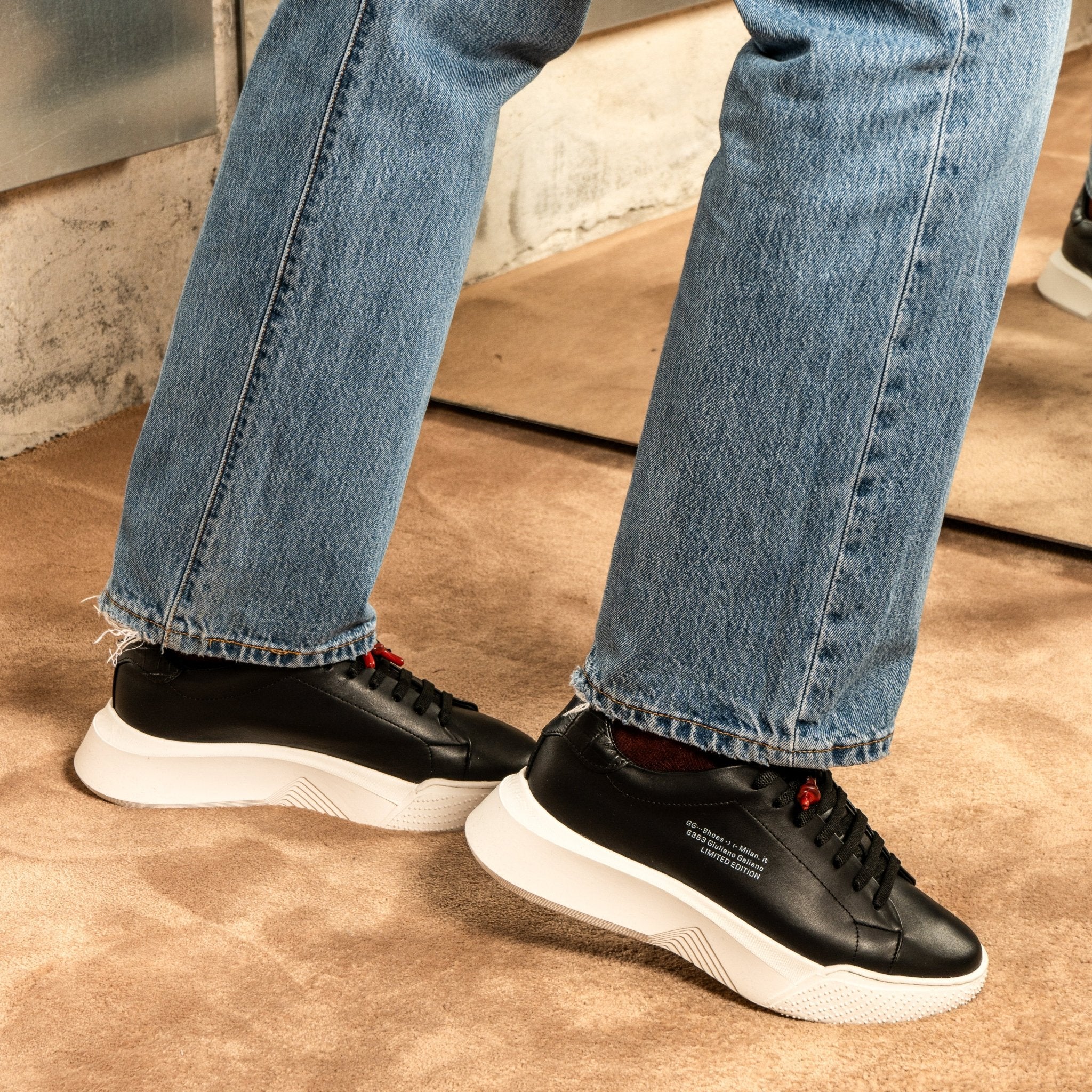 Nemesis Black | Limited for Jason Derulo 6363 - Giuliano Galiano | Handcrafted Luxury Sneakers Made In Italy