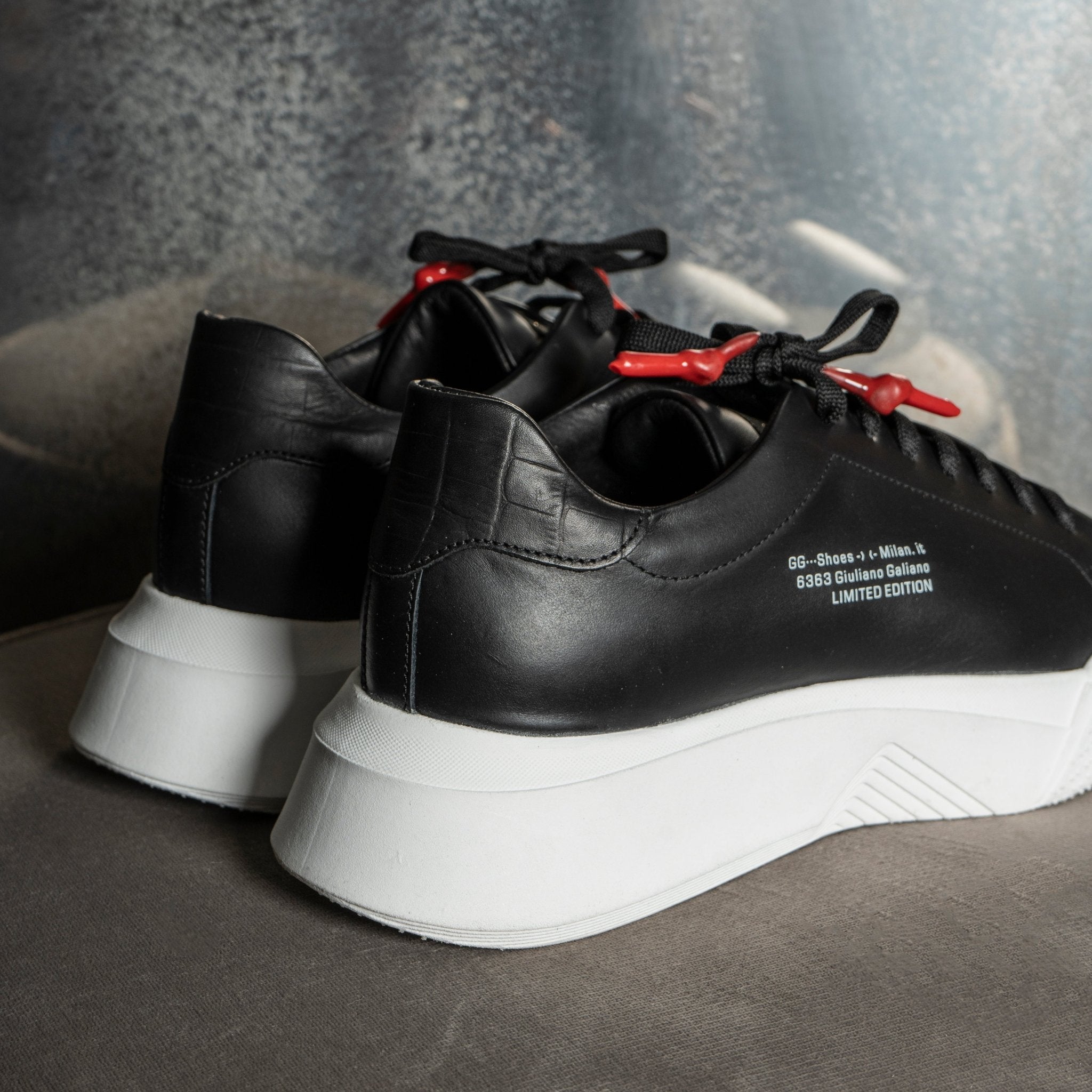 Nemesis Black | Limited for Jason Derulo 6363 - Giuliano Galiano | Handcrafted Luxury Sneakers Made In Italy