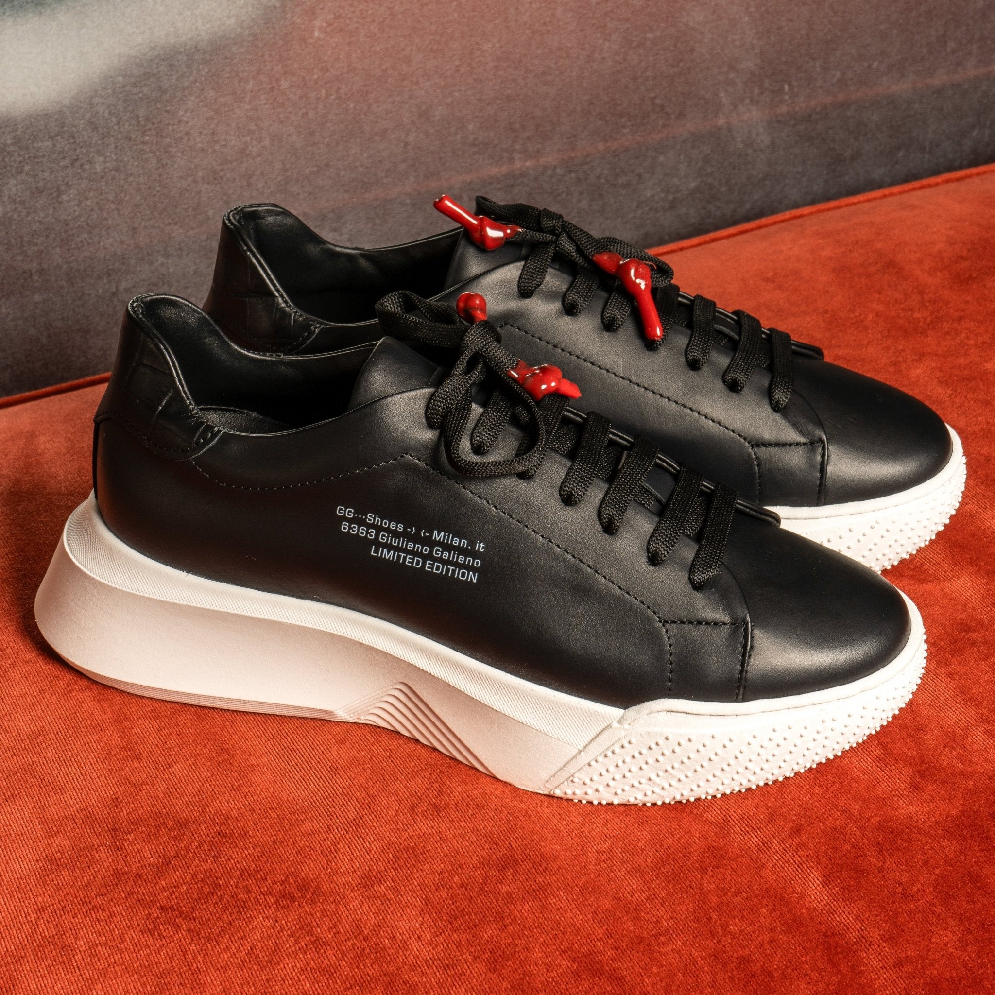 Nemesis Black | Limited for Jason Derulo 6363 - Giuliano Galiano | Handcrafted Luxury Sneakers Made In Italy