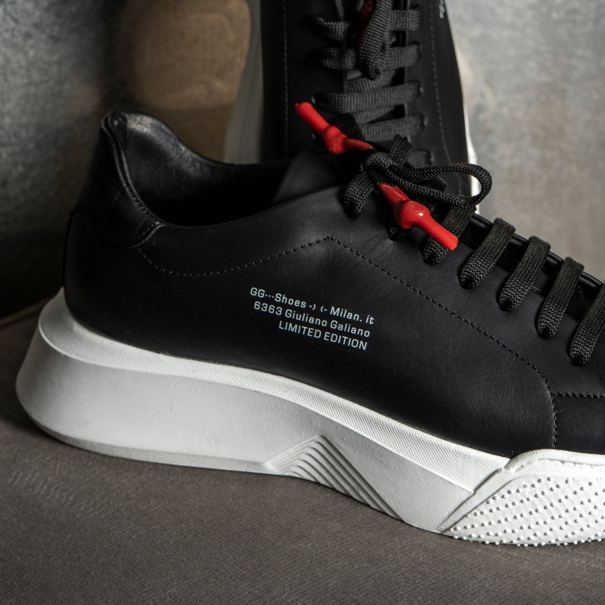 Nemesis Black | Limited for Jason Derulo 6363 - Giuliano Galiano | Handcrafted Luxury Sneakers Made In Italy