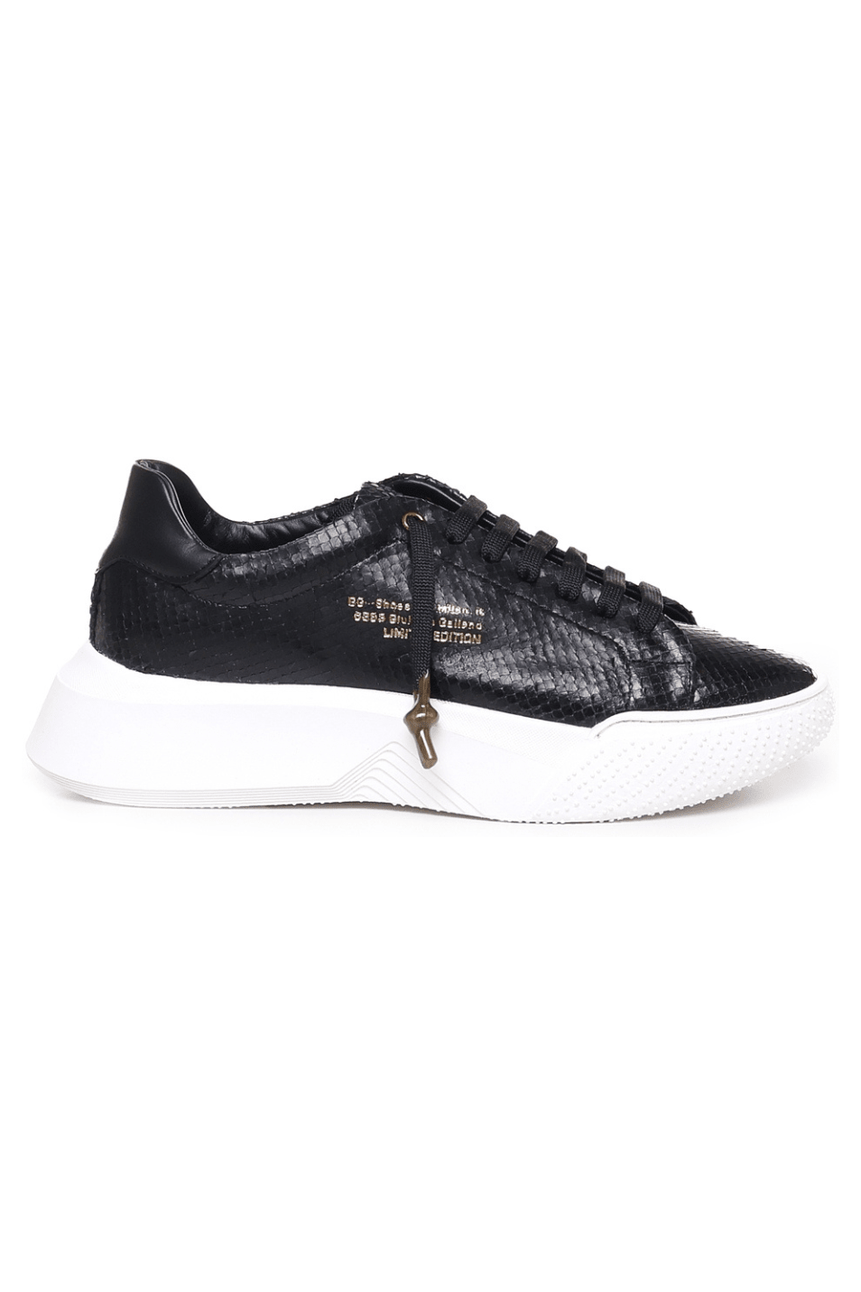 Nemesis | Black python leather - Giuliano Galiano | Handcrafted Luxury Sneakers Made In Italy