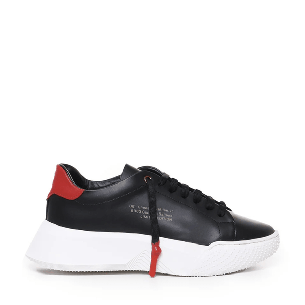 Nemesis Black | Red Leather
