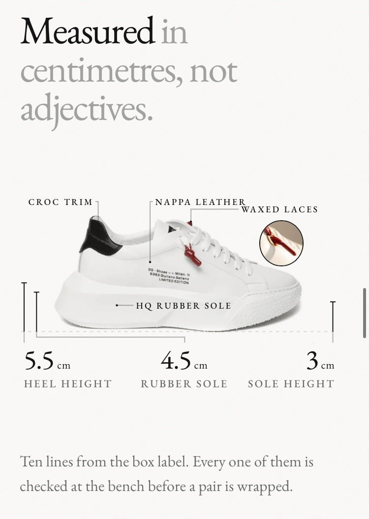 Nemesis White | Black - Giuliano Galiano | Handcrafted Luxury Sneakers Made In Italy