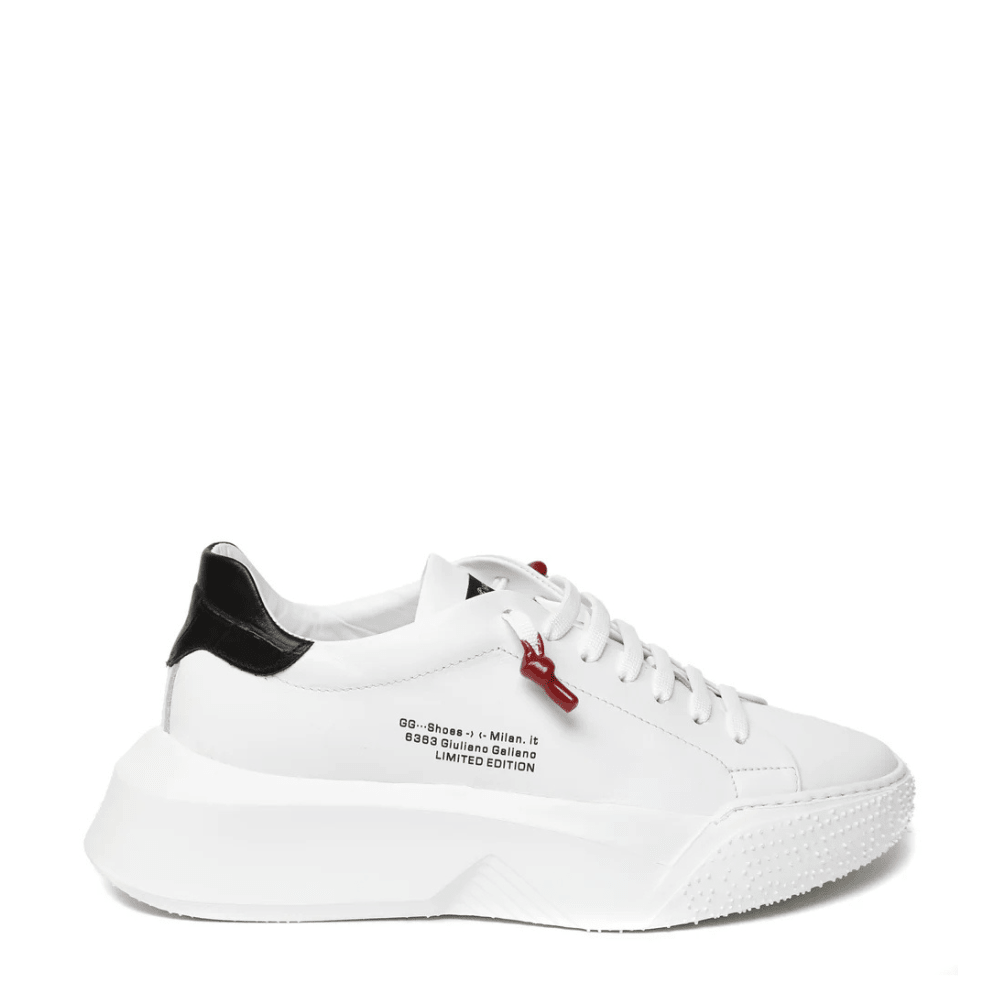 Nemesis White | Black - Giuliano Galiano | Handcrafted Luxury Sneakers Made In Italy