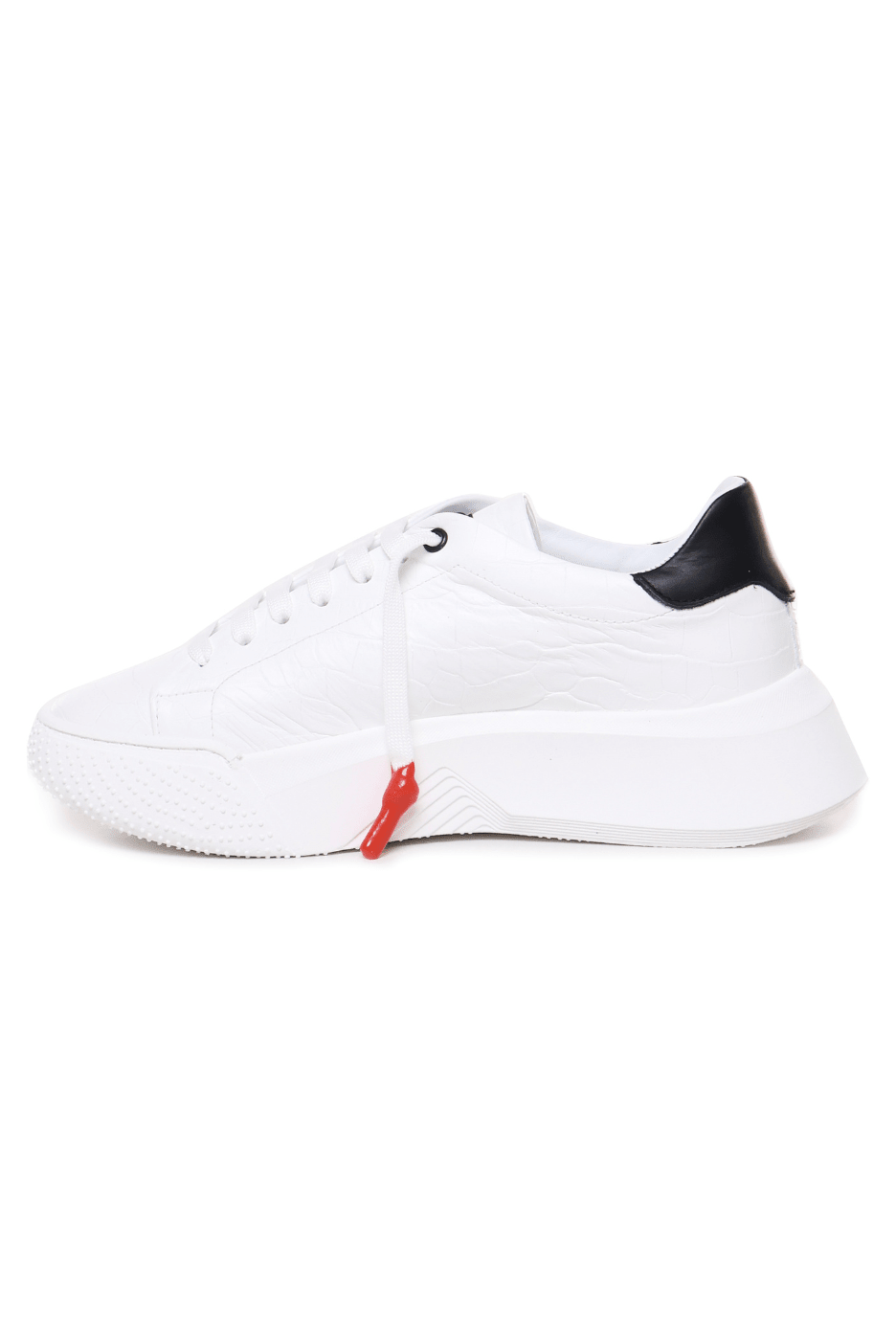 Nemesis White | Croc | Black - Giuliano Galiano | Handcrafted Luxury Sneakers Made In Italy
