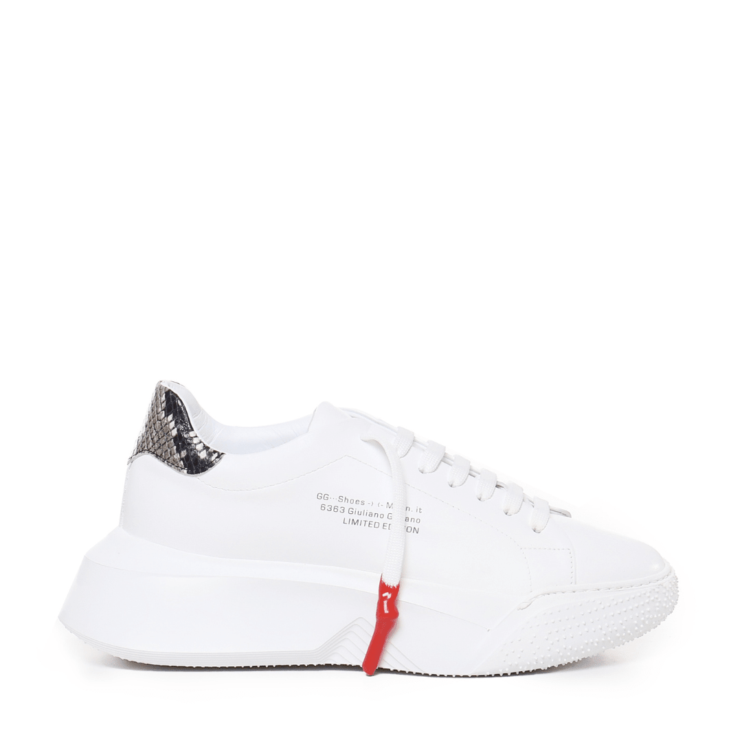 Nemesis White | Grey - Giuliano Galiano | Handcrafted Luxury Sneakers Made In Italy