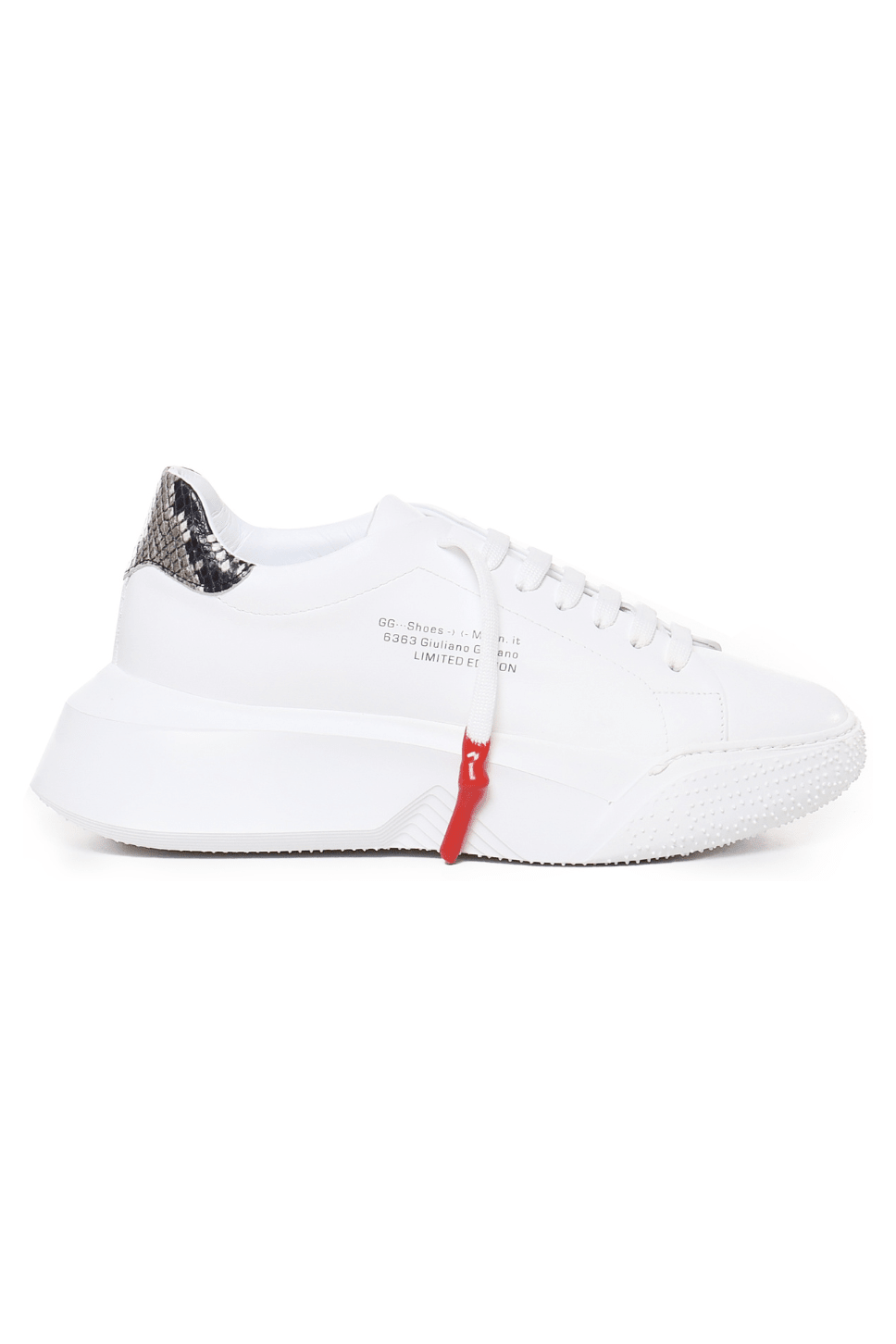 Nemesis White | Grey - Giuliano Galiano | Handcrafted Luxury Sneakers Made In Italy