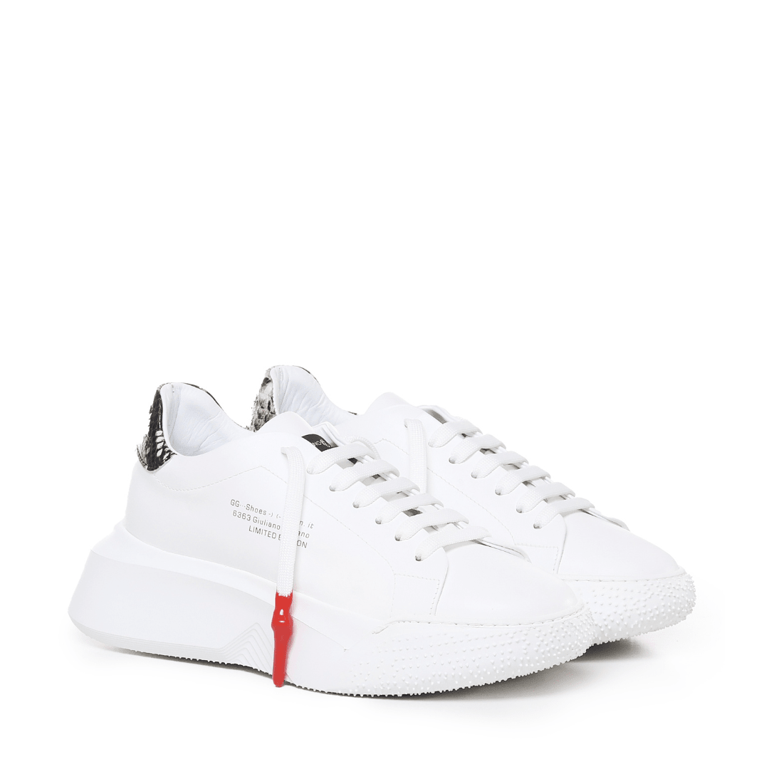 Nemesis White | Grey - Giuliano Galiano | Handcrafted Luxury Sneakers Made In Italy