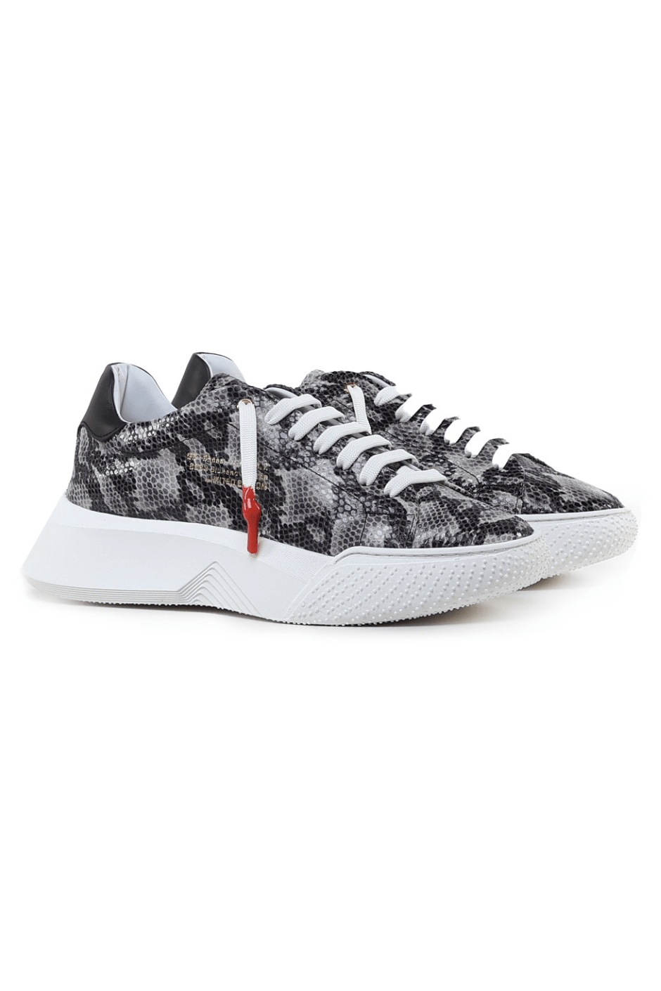 Nemesis White Grey Python LIMITED 1/100 - Giuliano Galiano | Handcrafted Luxury Sneakers Made In Italy