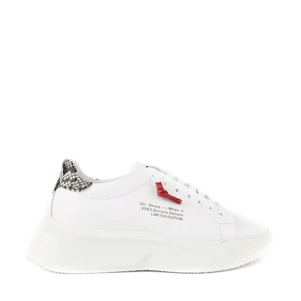 Nemesis White | Grey | Woman - Giuliano Galiano | Handcrafted Luxury Sneakers Made In Italy