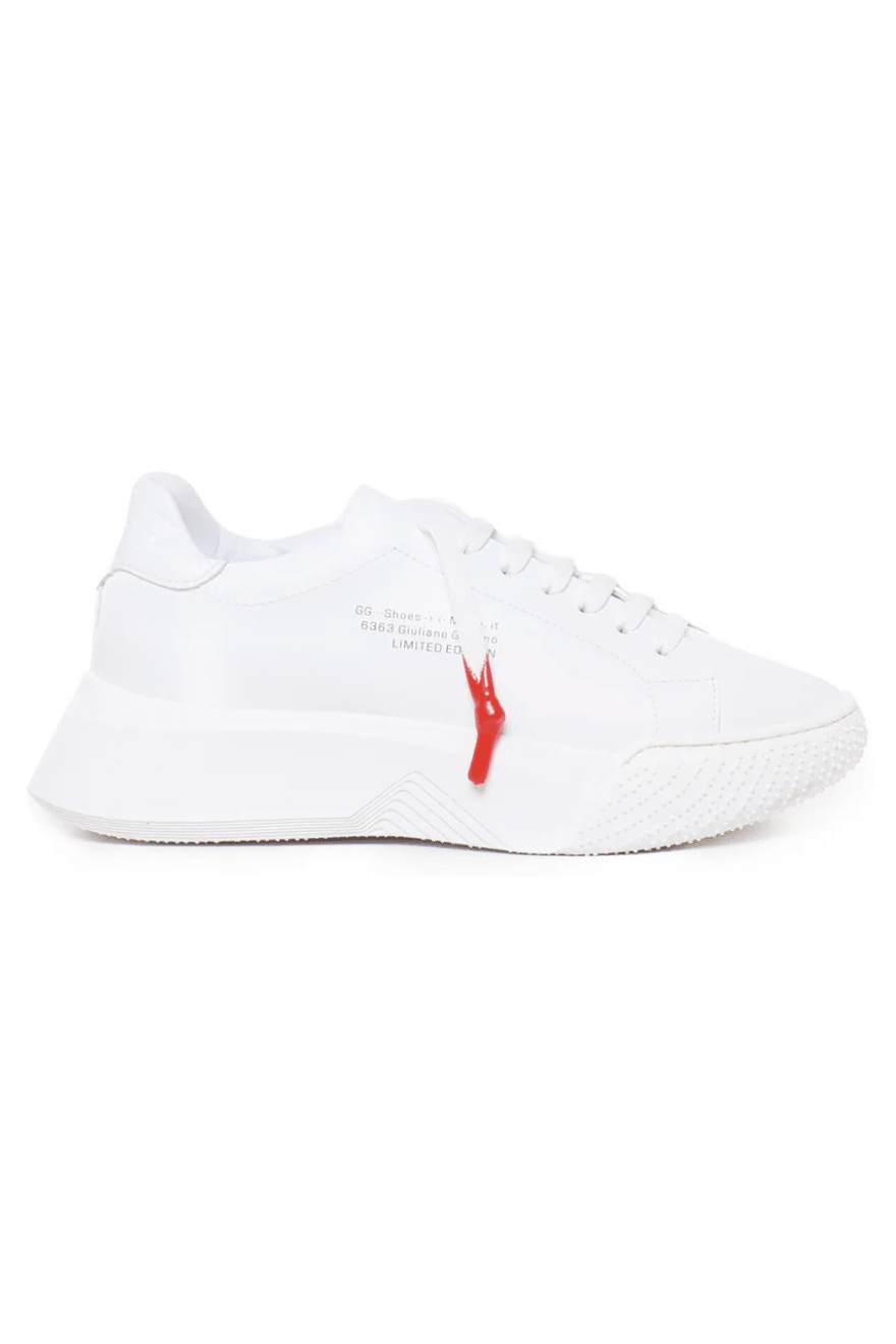 Nemesis White Leather Limited - Giuliano Galiano | Handcrafted Luxury Sneakers Made In Italy