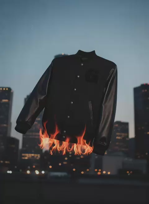 #Bosslife Varsity Jacket | Negro