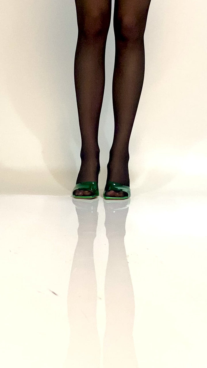 Sandali Rose | Pelle | Verde