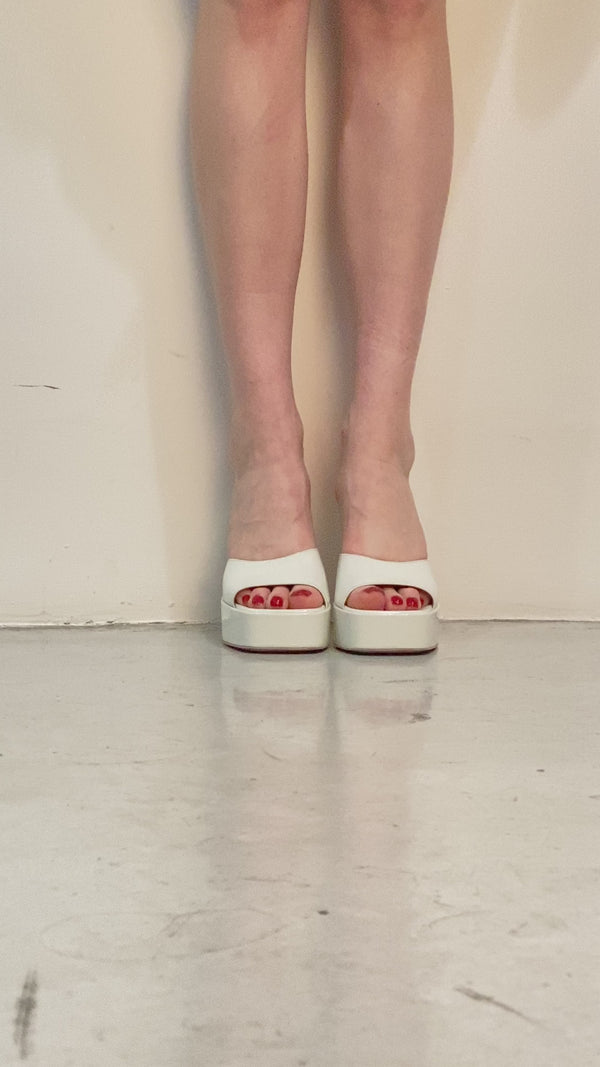 Mules Charlie | Pelle | White