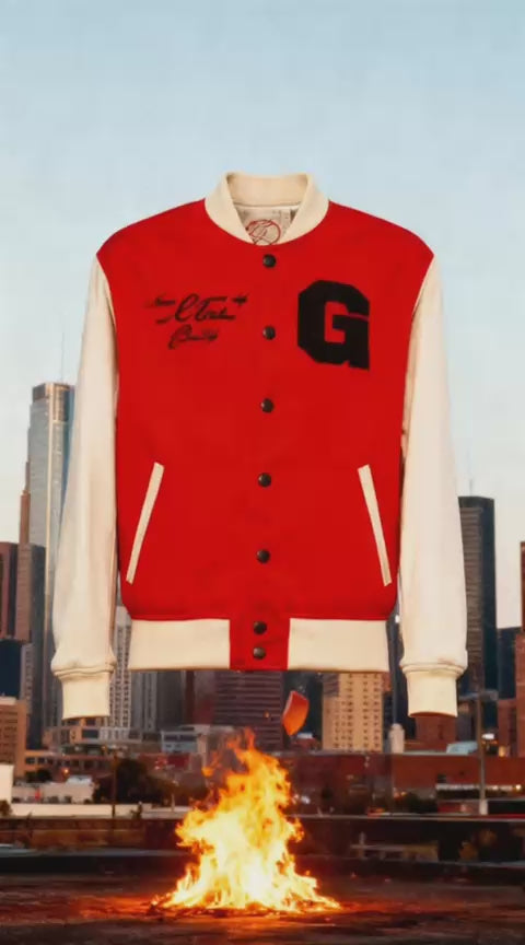#Bosslife Varsity Jacket | Red