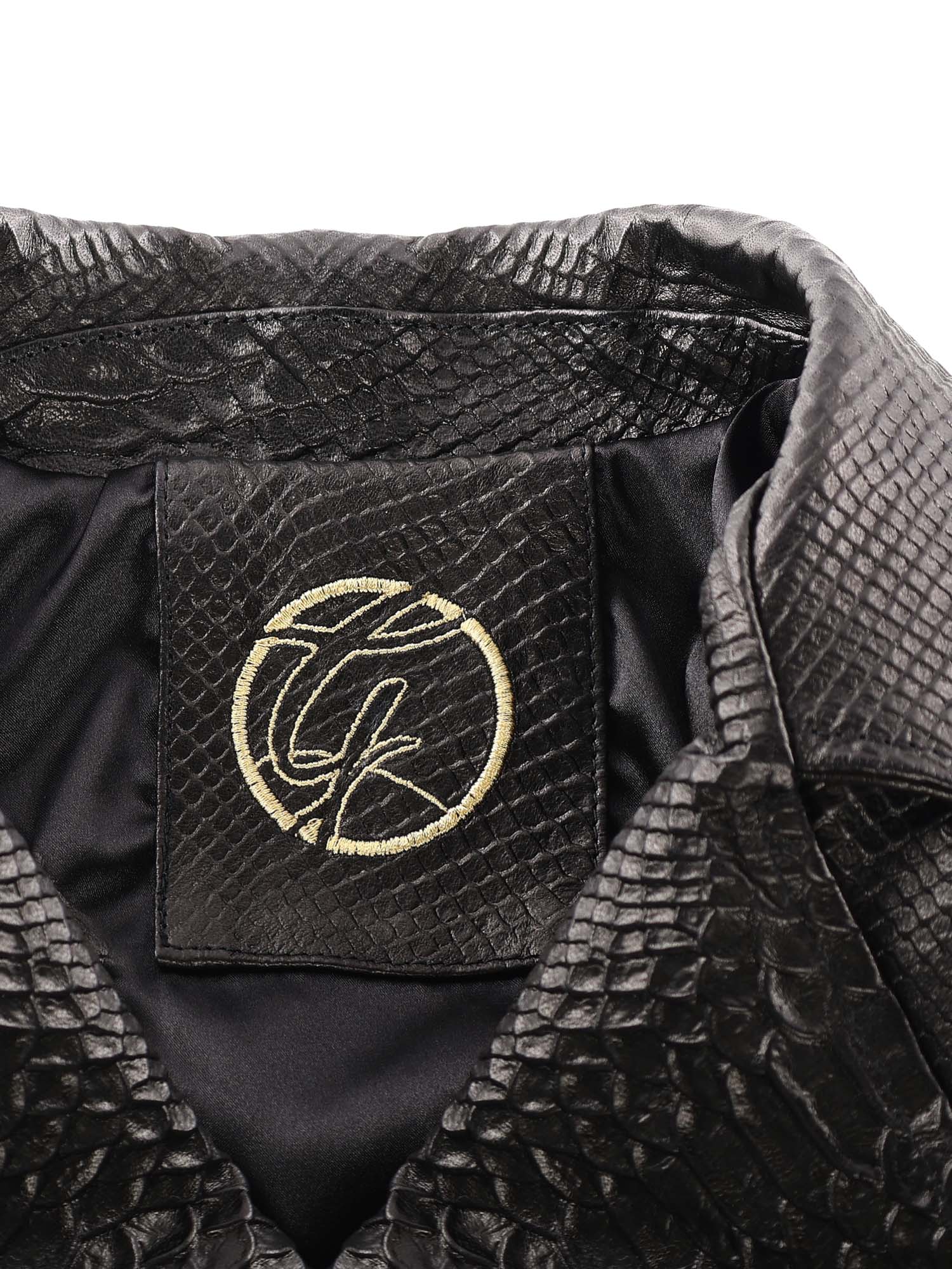 Push It leather jacket - Giuliano Galiano | Handcrafted Luxury Sneakers Made In Italy