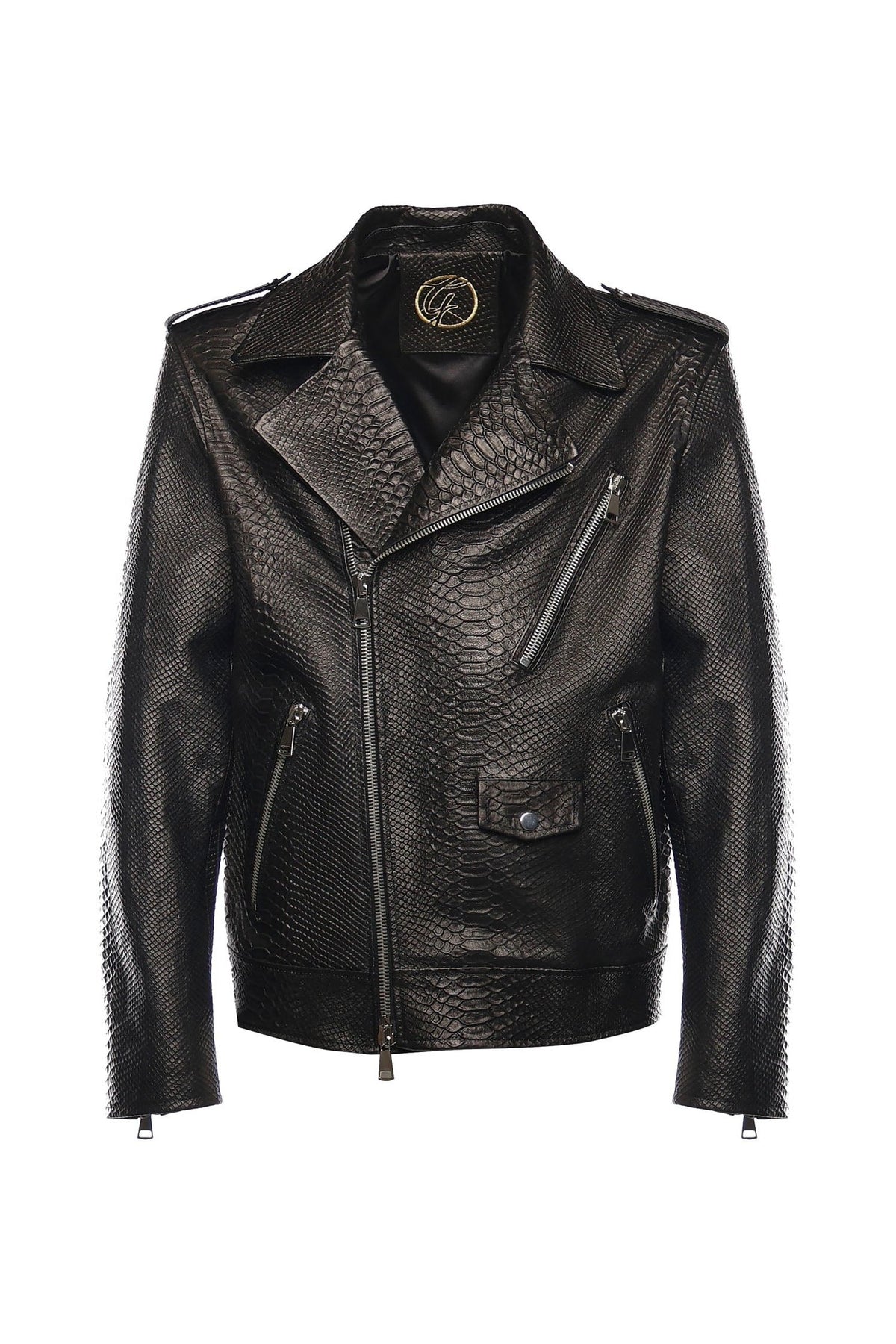 Push It leather jacket - Giuliano Galiano | Handcrafted Luxury Sneakers Made In Italy