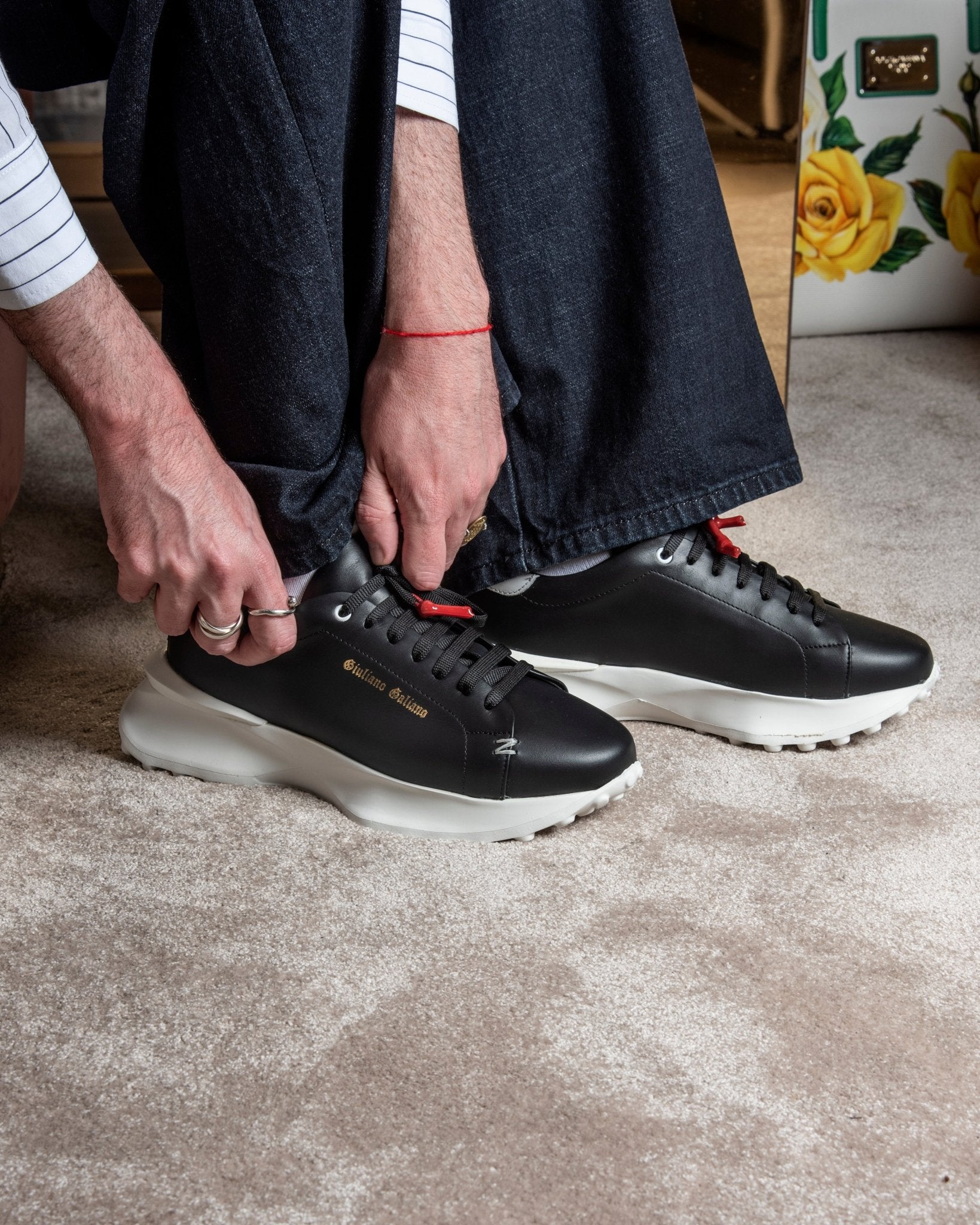 Raptor 1 | Black - Giuliano Galiano | Handcrafted Luxury Sneakers Made In Italy