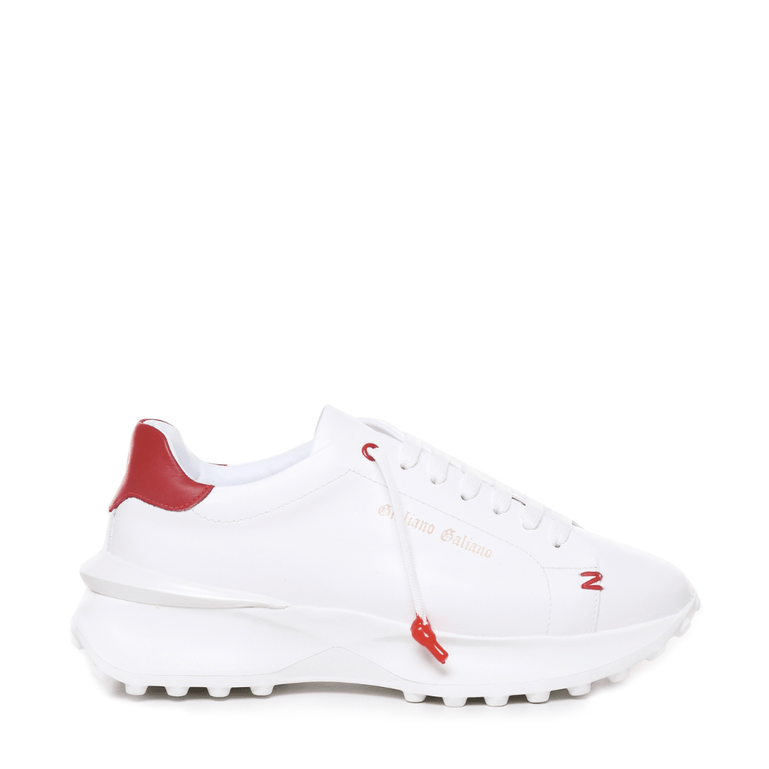 Raptor 1 | White Red - Giuliano Galiano | Handcrafted Luxury Sneakers Made In Italy