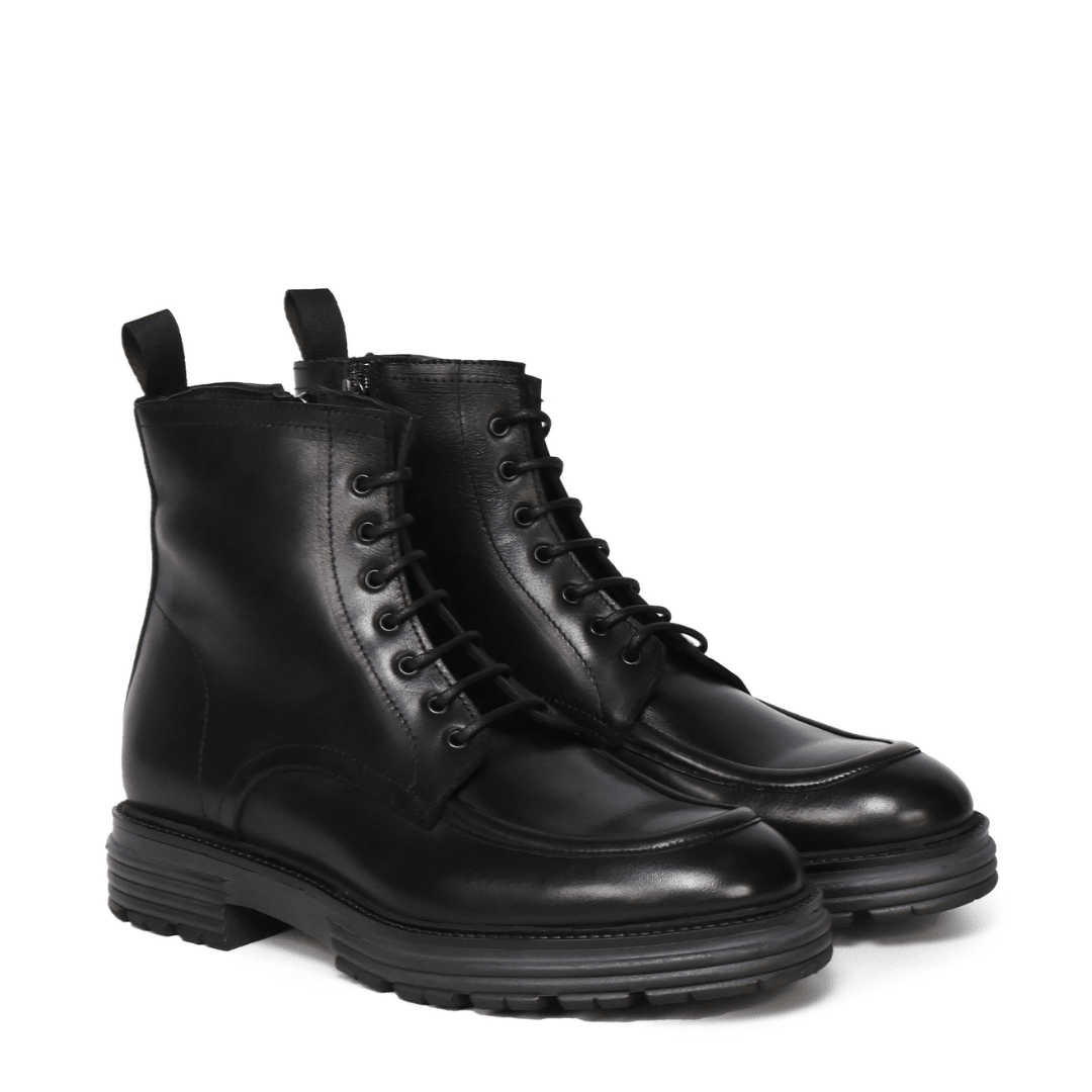 Rare Ankle Boots | Black - Giuliano Galiano | Handcrafted Luxury Sneakers Made In Italy