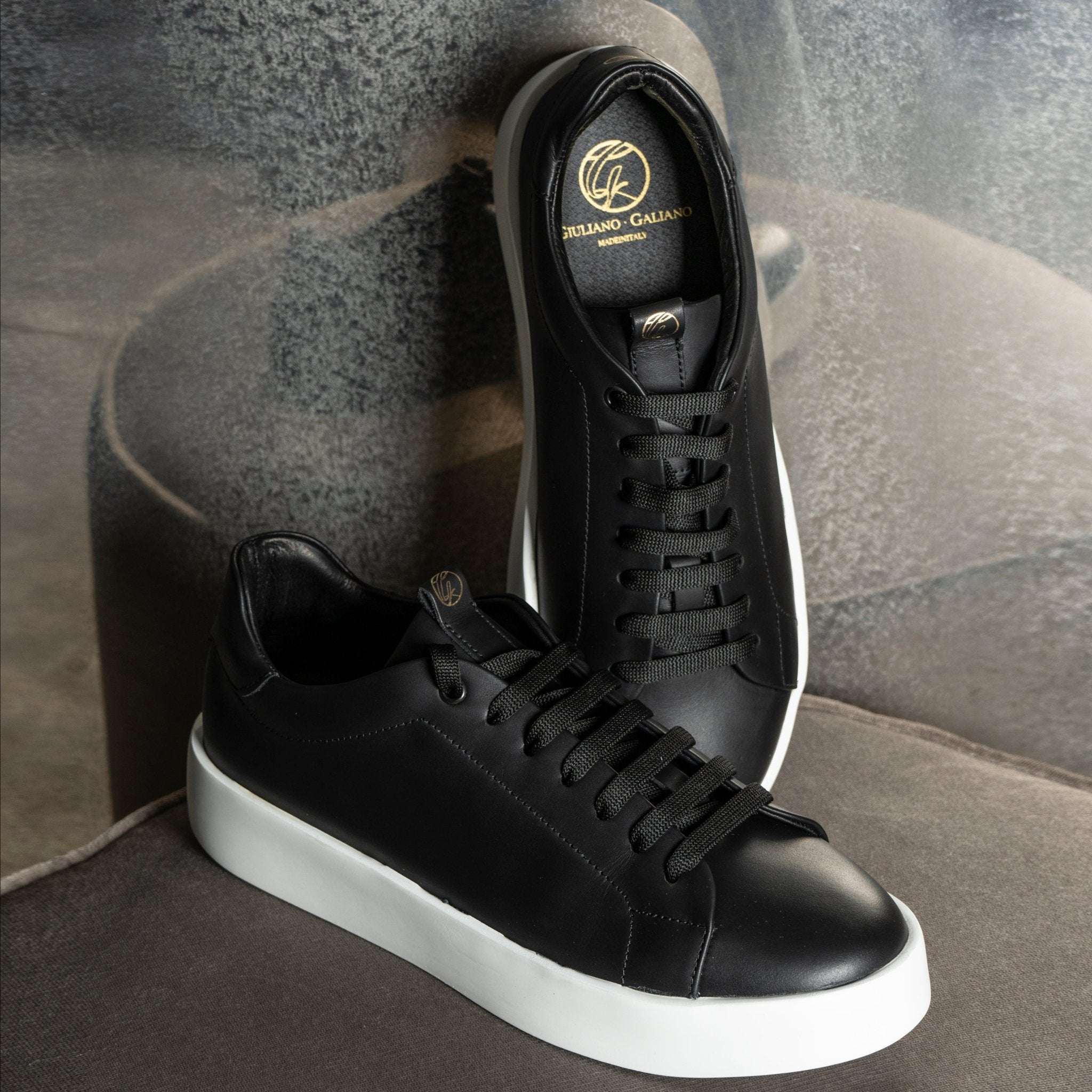 Road | Black - Giuliano Galiano | Handcrafted Luxury Sneakers Made In Italy