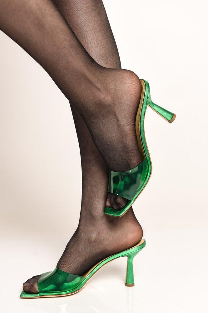 Sandali Rose | Pelle | Green - Giuliano Galiano | Handcrafted Luxury Sneakers Made In Italy
