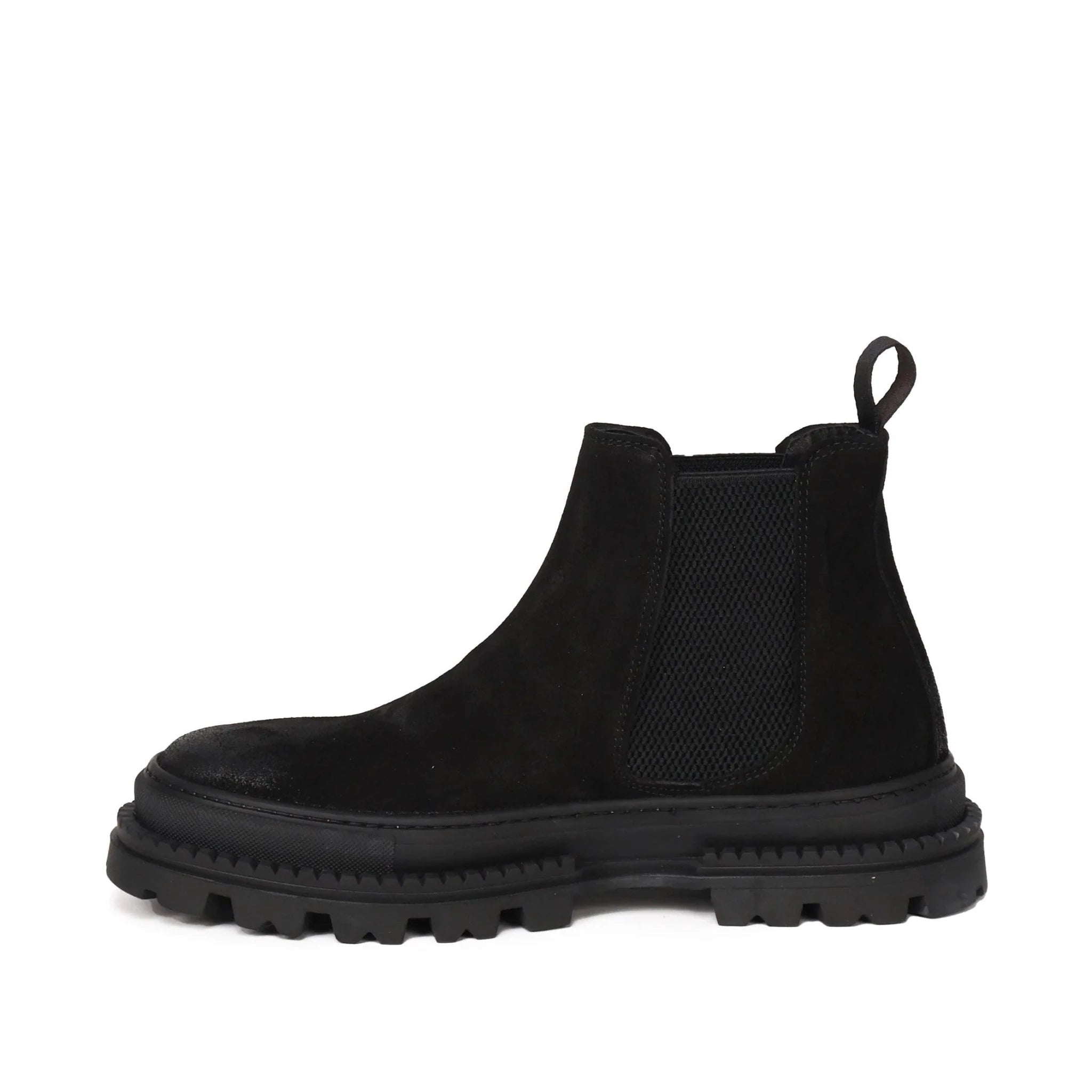Sergio Ankle Boots | Black | In Suede - Giuliano Galiano | Handcrafted Luxury Sneakers Made In Italy