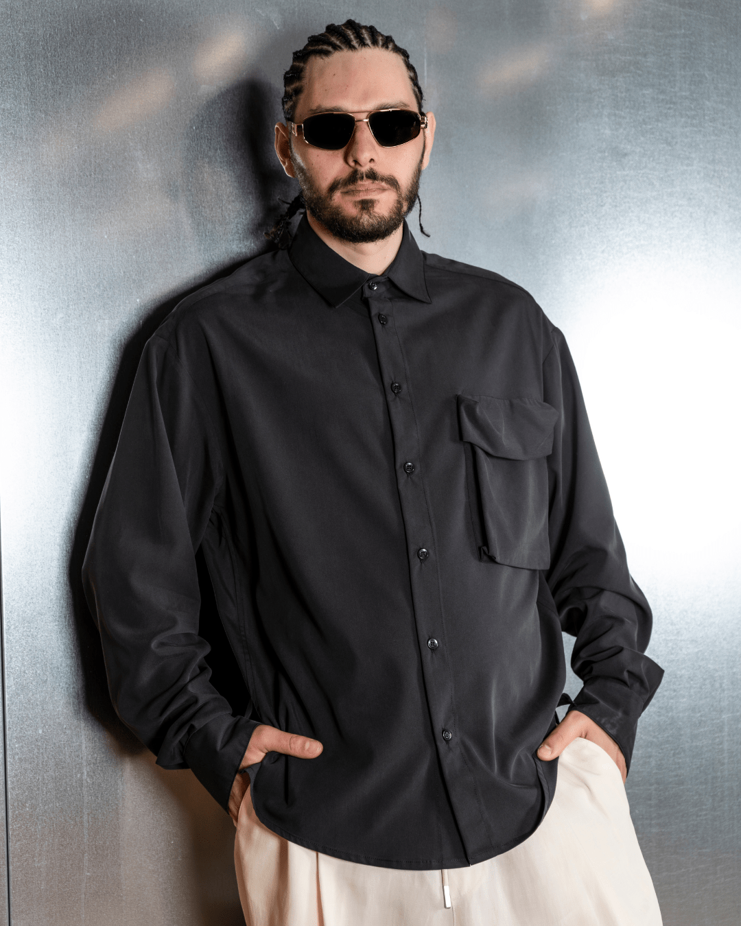 Shirt With Chest Pocket - Giuliano Galiano | Handcrafted Luxury Sneakers Made In Italy