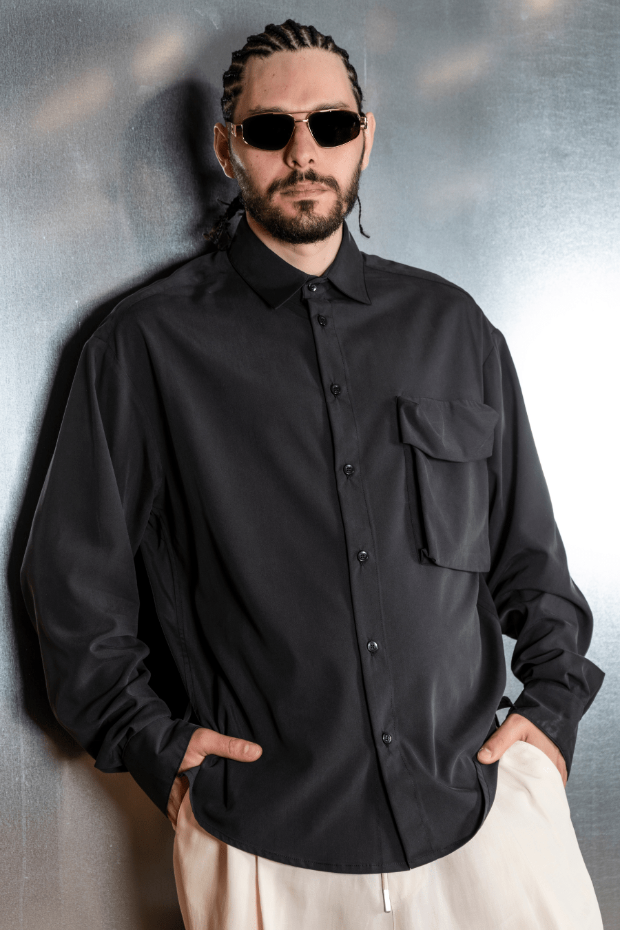 Shirt With Chest Pocket - Giuliano Galiano | Handcrafted Luxury Sneakers Made In Italy