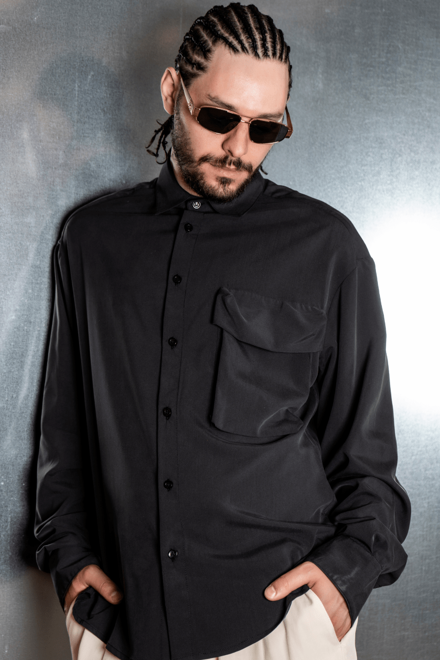 Shirt With Chest Pocket - Giuliano Galiano | Handcrafted Luxury Sneakers Made In Italy