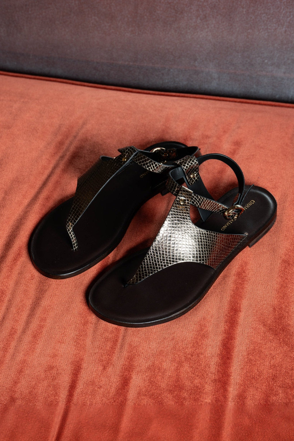 Sissy Sandals | Black - Giuliano Galiano | Handcrafted Luxury Sneakers Made In Italy