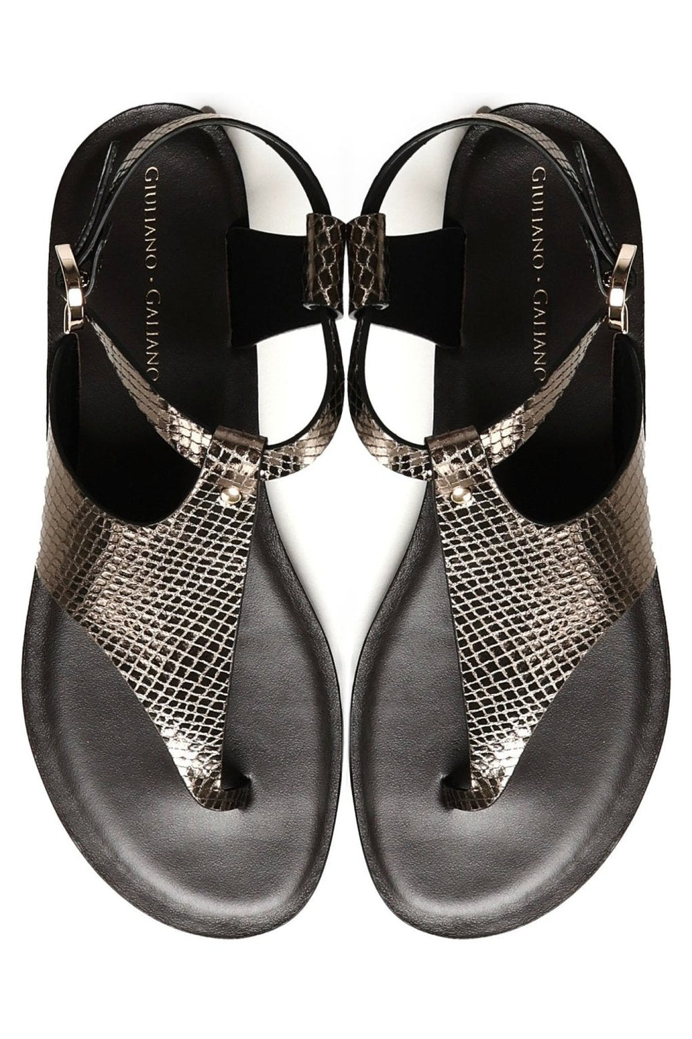 Sissy Sandals | Black - Giuliano Galiano | Handcrafted Luxury Sneakers Made In Italy