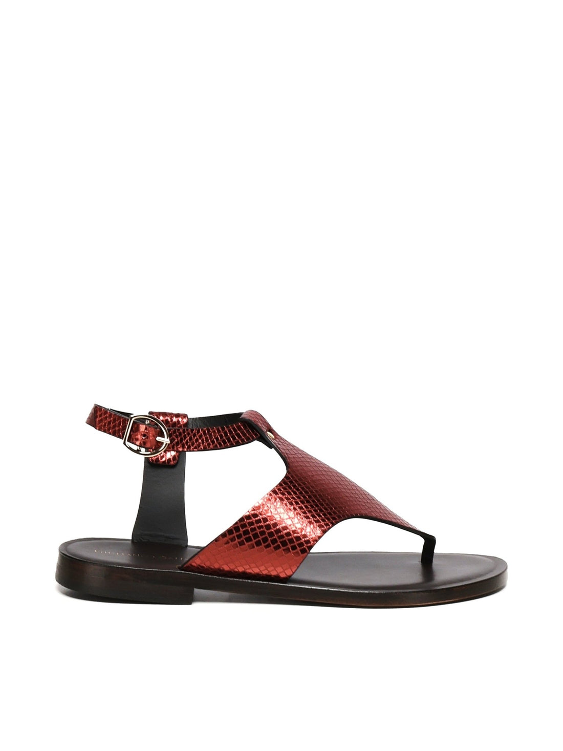 Sissy Sandals | Bordeaux - Giuliano Galiano | Handcrafted Luxury Sneakers Made In Italy