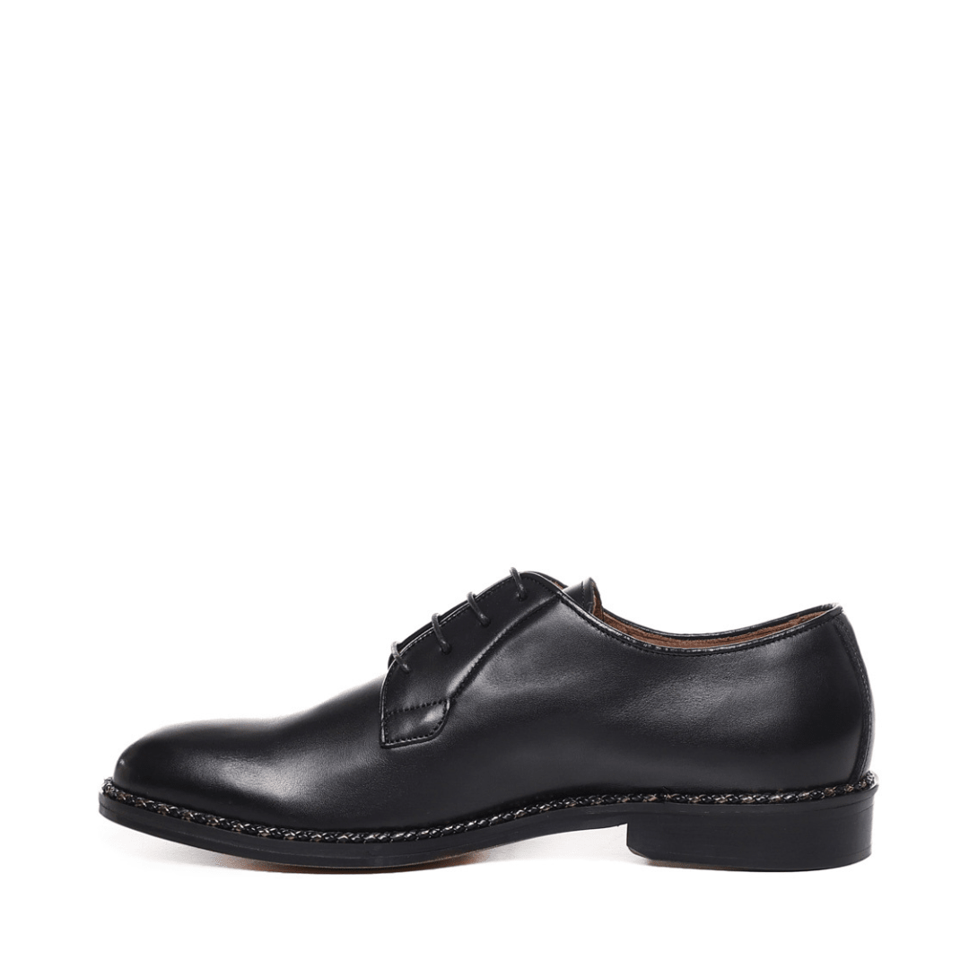 Stringate | Black - Giuliano Galiano | Handcrafted Luxury Sneakers Made In Italy