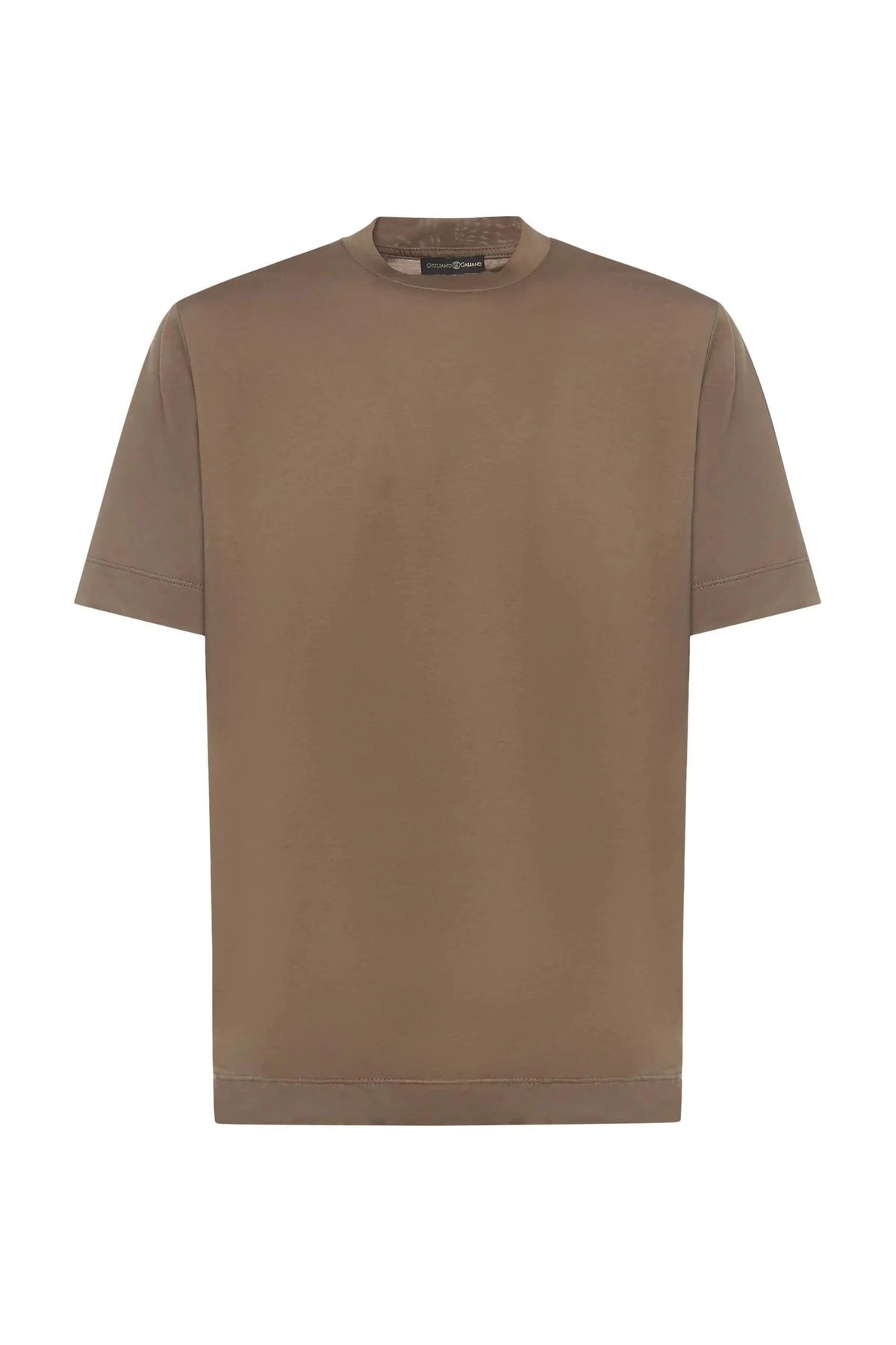 T-Shirt Aigue | Mud | Cotton - Giuliano Galiano | Handcrafted Luxury Sneakers Made In Italy