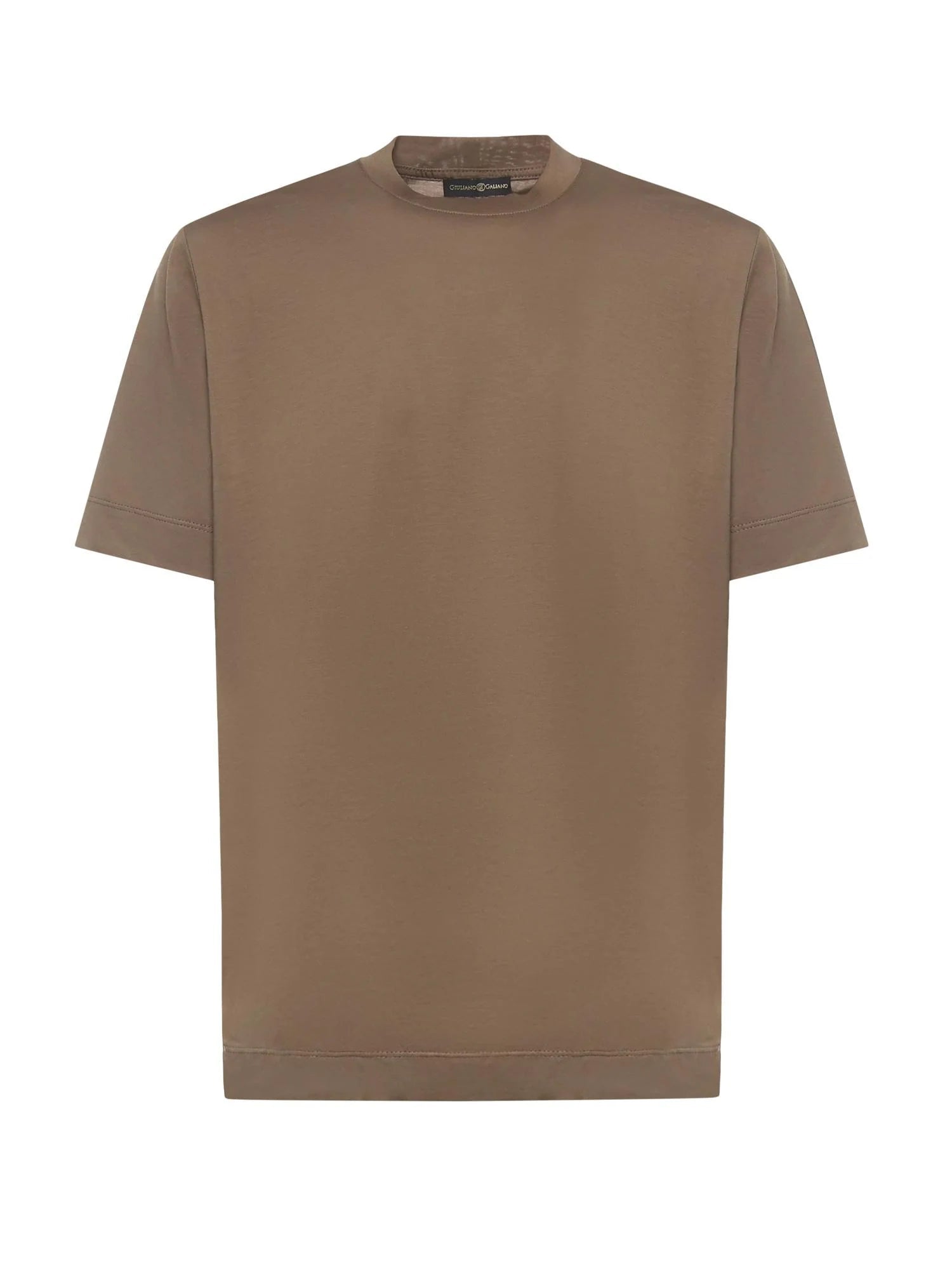 T-Shirt Aigue | Mud | Cotton - Giuliano Galiano | Handcrafted Luxury Sneakers Made In Italy