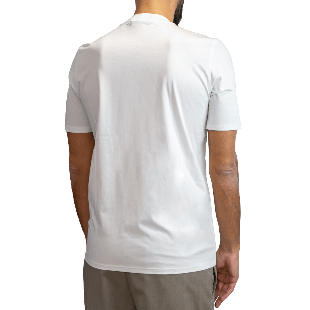 T-Shirt in Cotton Premium | White - Giuliano Galiano | Handcrafted Luxury Sneakers Made In Italy