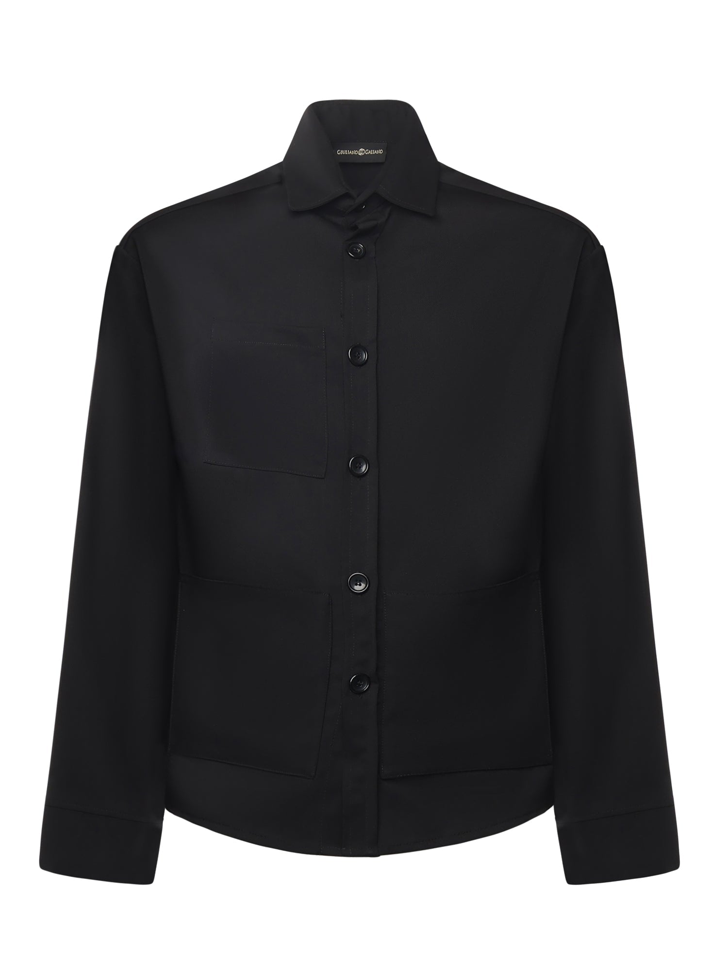 Tobhias wool shirt | Black - Giuliano Galiano | Handcrafted Luxury Sneakers Made In Italy